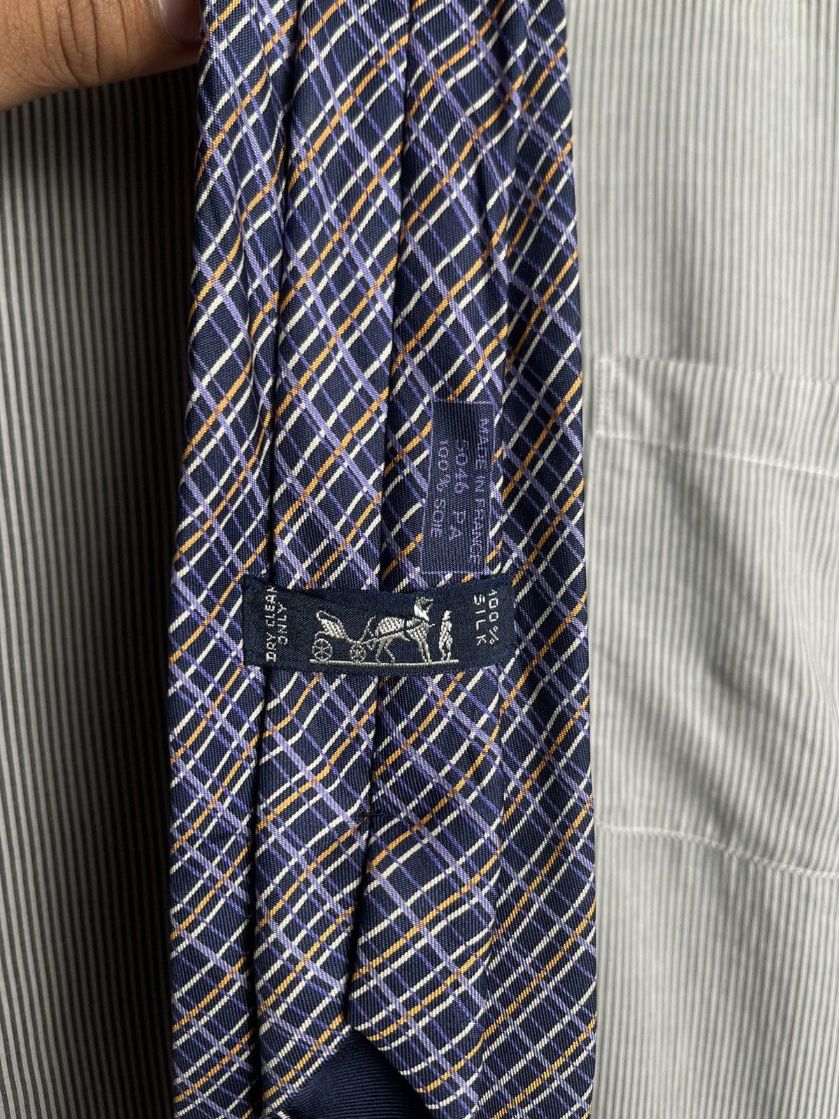 Hermes Vintage Hermes Slick Tie Size ONE SIZE - 5 Thumbnail