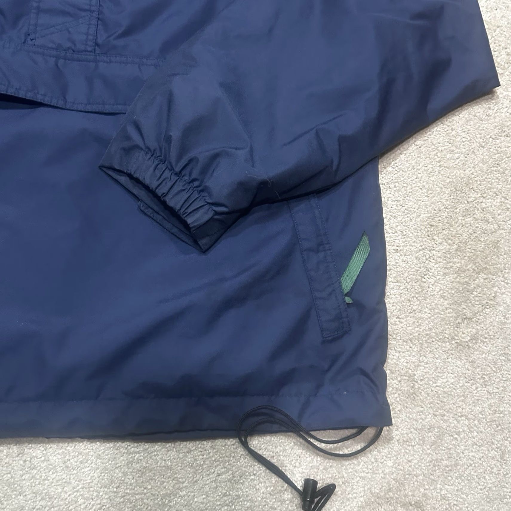 Gap VINTAGE Gap Anorak Hooded Jacket Men’s XL Navy Blue 90s Taiwan Regular Mid-Length Nylon Zip Hoodie Size US XL / EU 56 / 4 - 4 Thumbnail