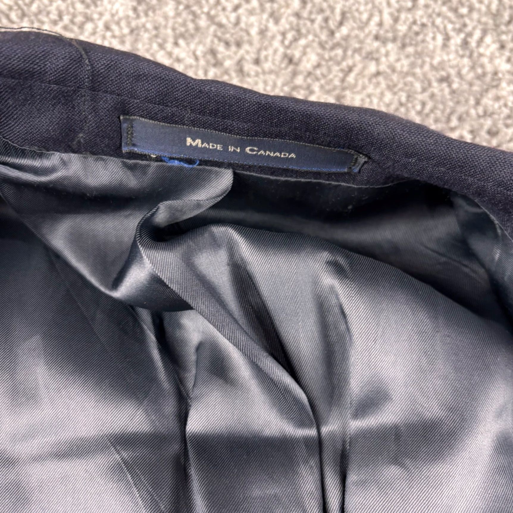Ralph Lauren VINTAGE Chaps Ralph Lauren Blazer Mens 43R Navy Gold Button Boat Captain Jacket Size 46R - 5 Thumbnail