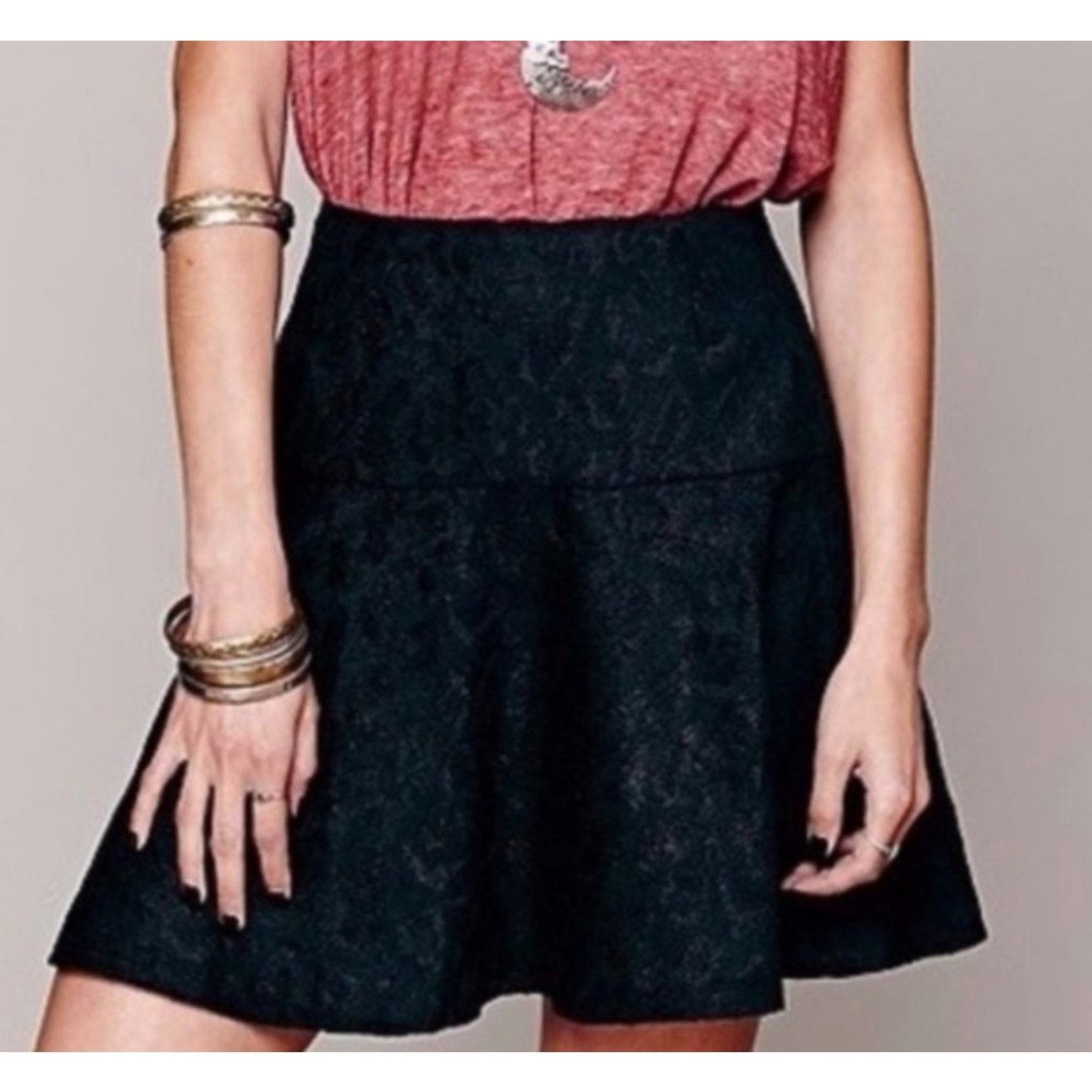 Free People Free People Chenille Cheetah Mini Skirt, Size 10 Size 32" / US 10 / IT 46 - 1 Thumbnail