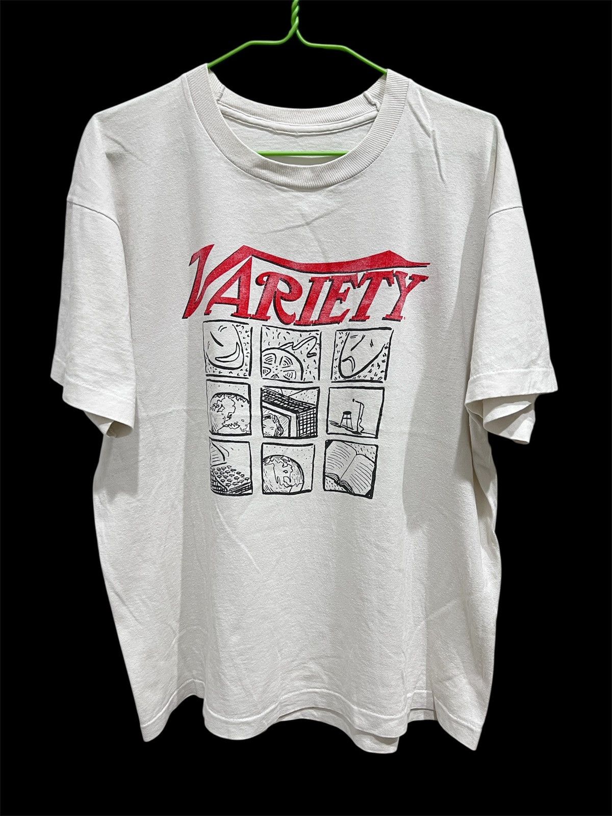 Vintage Rare Vtg 90s Variety Magazine Tee pop art graphic streetwear Size US L / EU 52-54 / 3 - 2 Thumbnail