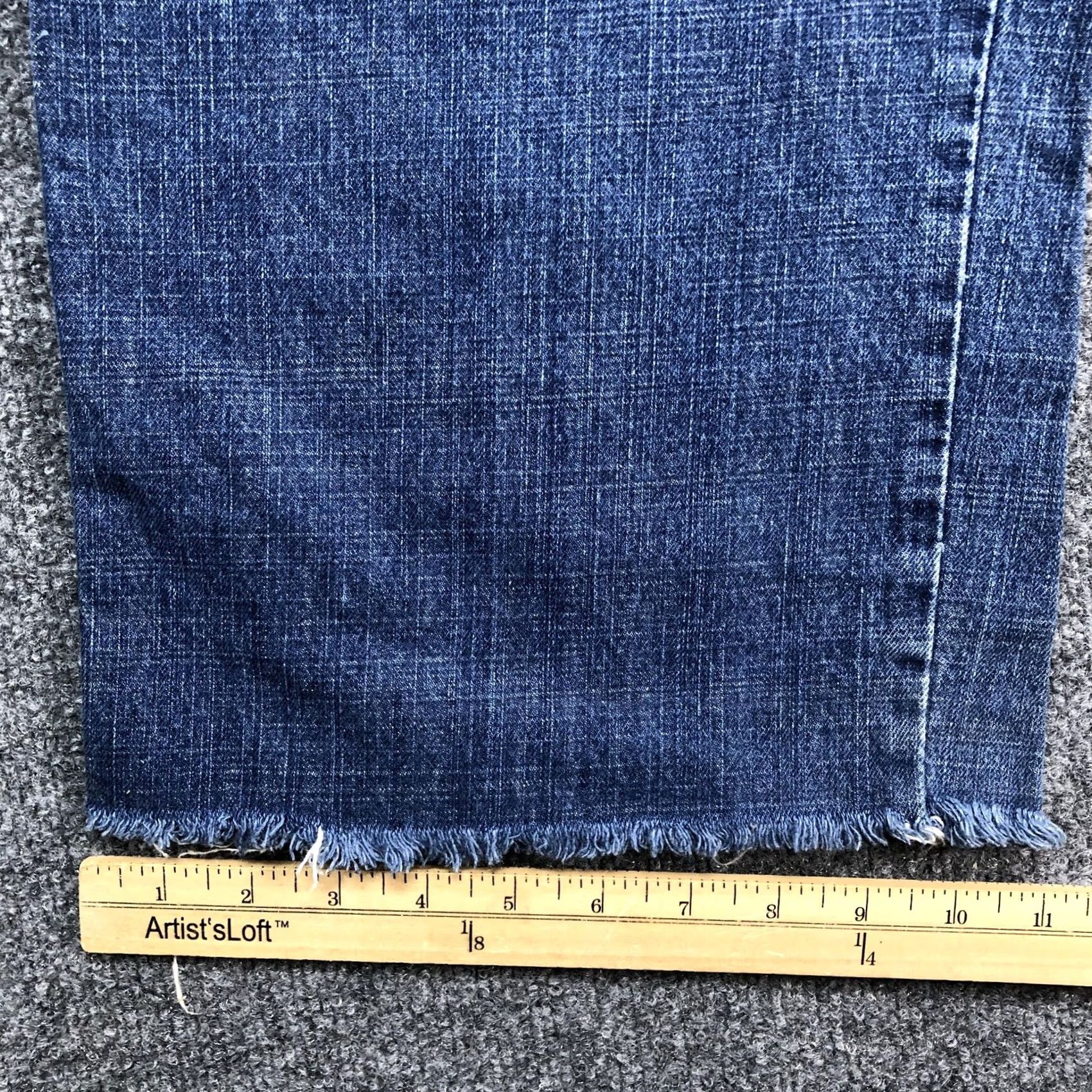 Express Xpress Mens Relaxed Wide Leg Jeans - 34" Blue Denim Size US 34 / EU 50 - 5 Thumbnail