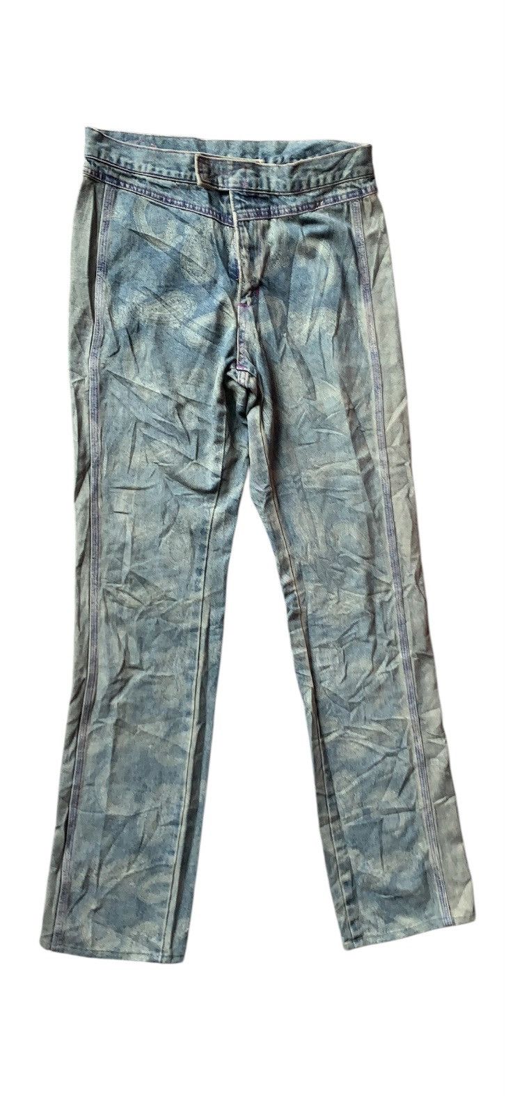Japanese Brand VINTAGE Japan Nuve Bushpant flare denim Size 26" / US 2 / IT 38 - 7 Thumbnail