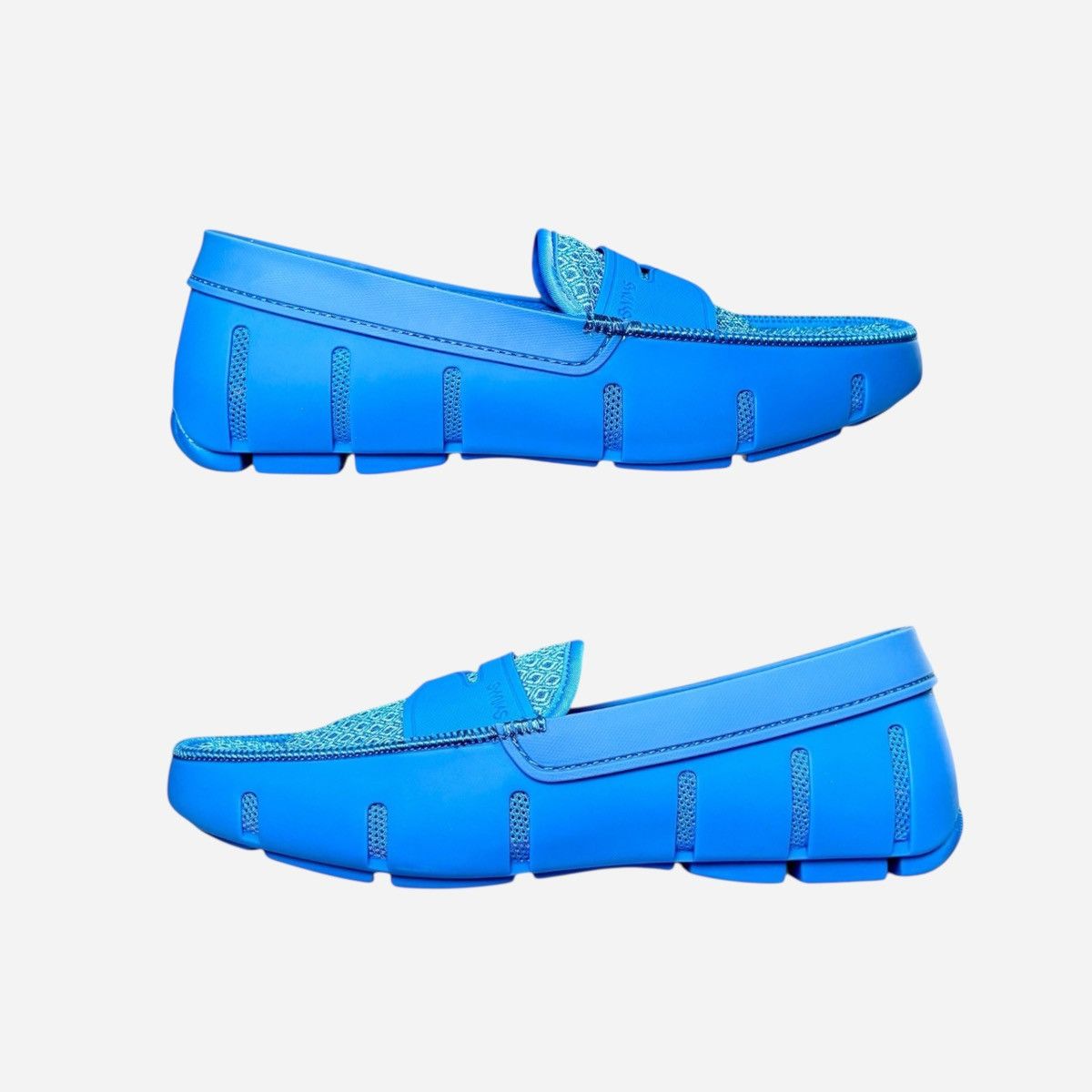 Swims Swims Unisex Wide Blue Rubber Penny Loafers Women’s sz 9 / M Size US 9 / IT 39 - 10 Thumbnail