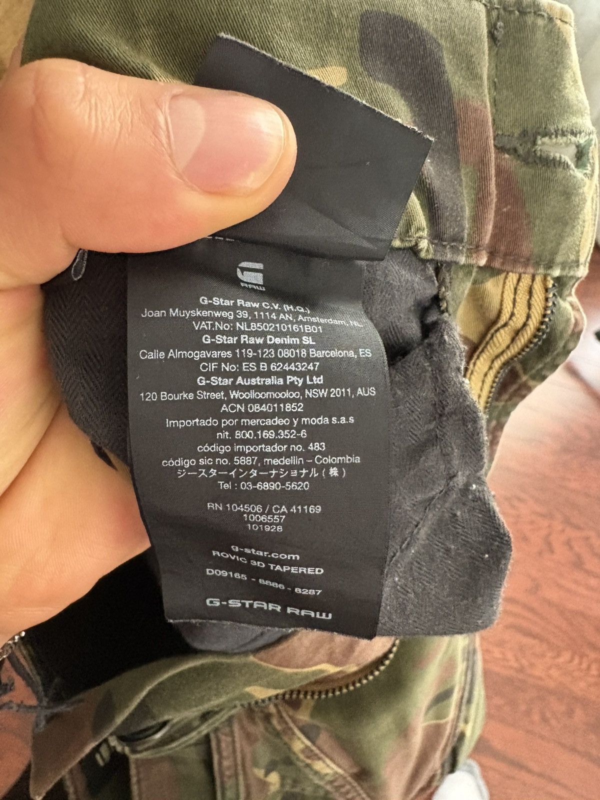 G-Star G Star Rovic 3D Tapered Camo Cargo Pants Size US 28 / EU 44 - 8 Thumbnail