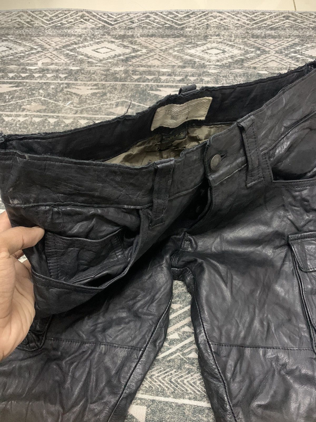 FranCisT MOR.K.S 90s FRANCIST MOR.K.S LEATHER CARGO FLARE Size 30" / US 8 / IT 44 - 10 Thumbnail