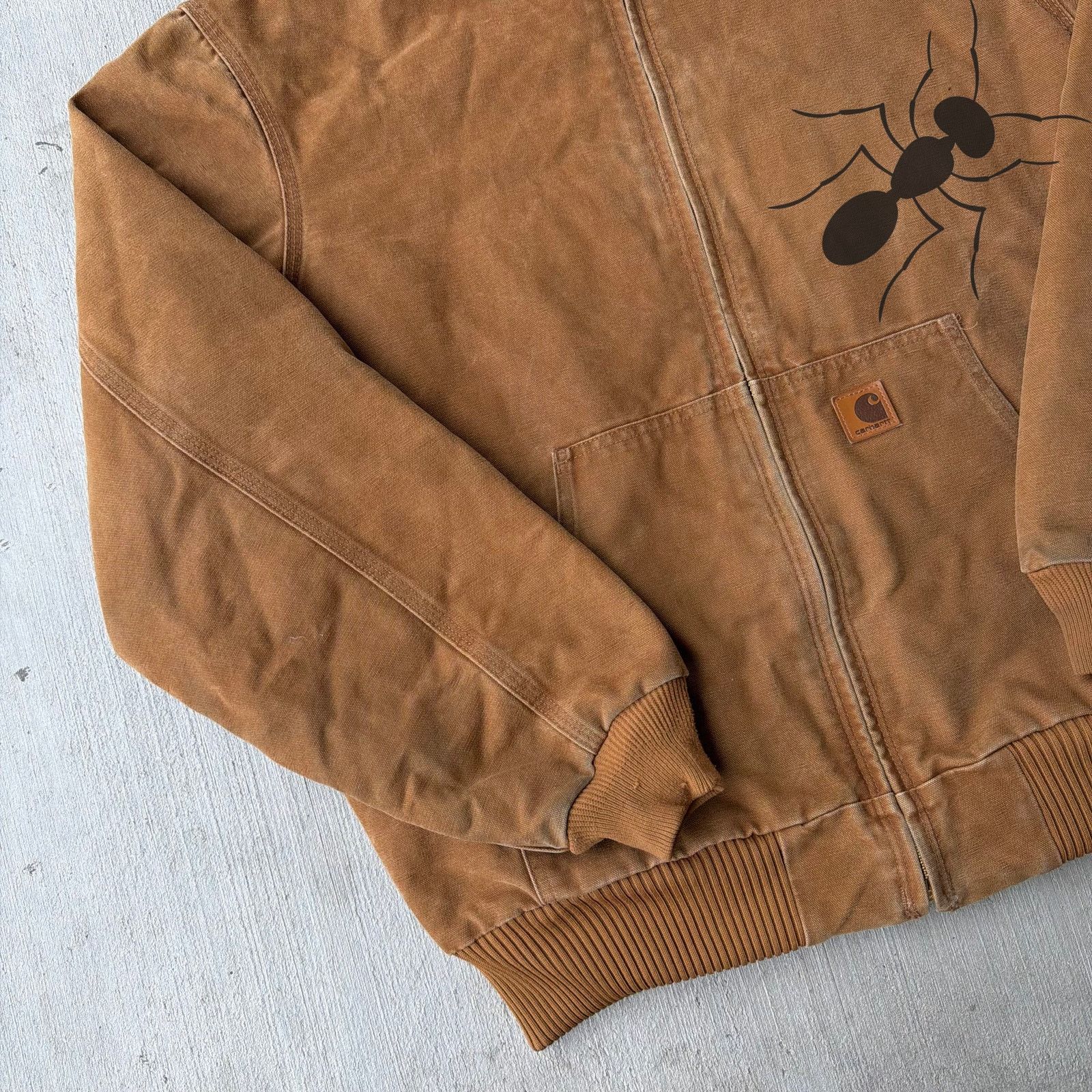 Carhartt × Vintage Carhartt J130 brown hooded work wear jacket Size US L / EU 52-54 / 3 - 2 Thumbnail
