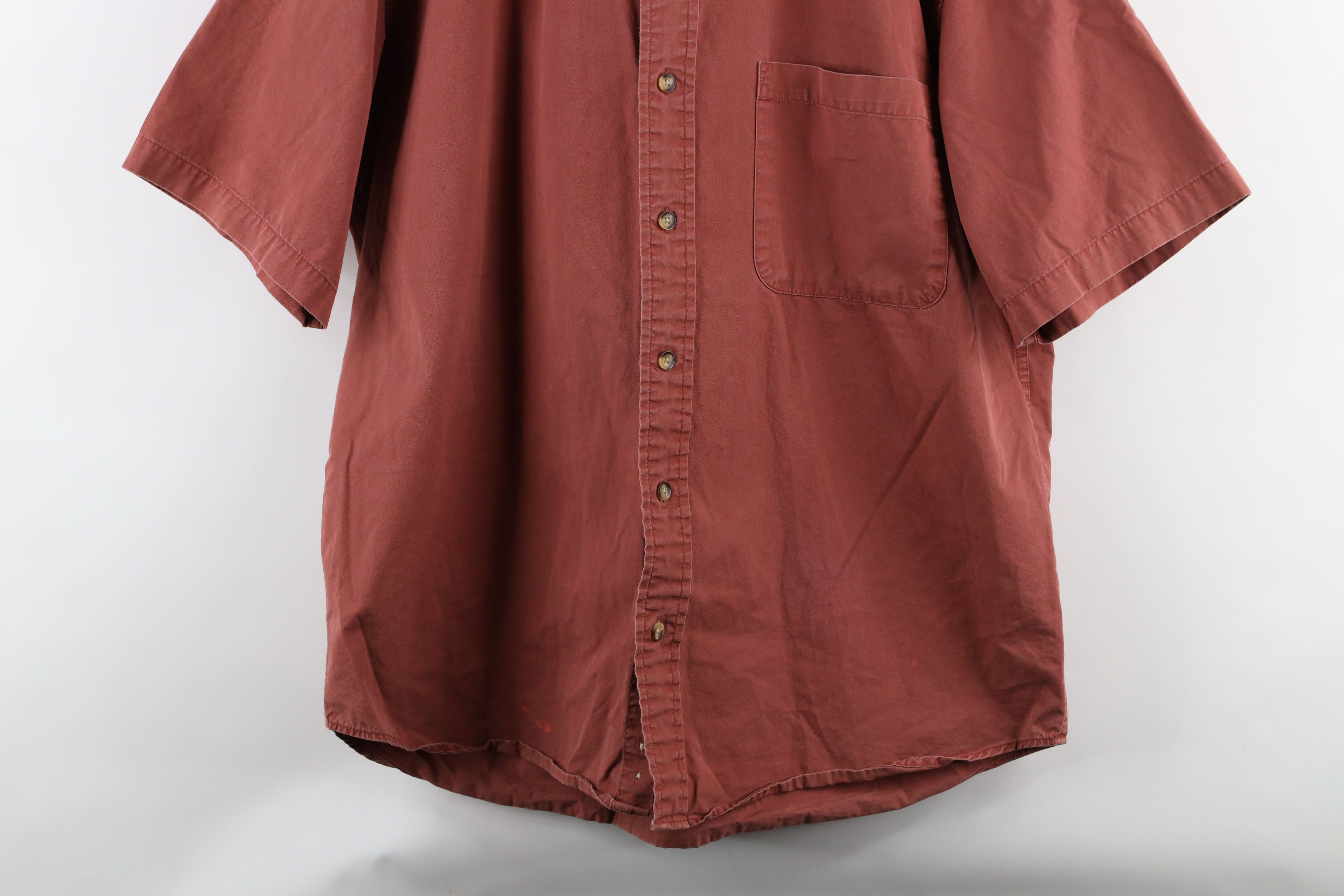 Cabelas × Vintage Vintage Cabelas Short Sleeve Collared Bush Button Shirt Size US L / EU 52-54 / 3 - 3 Thumbnail