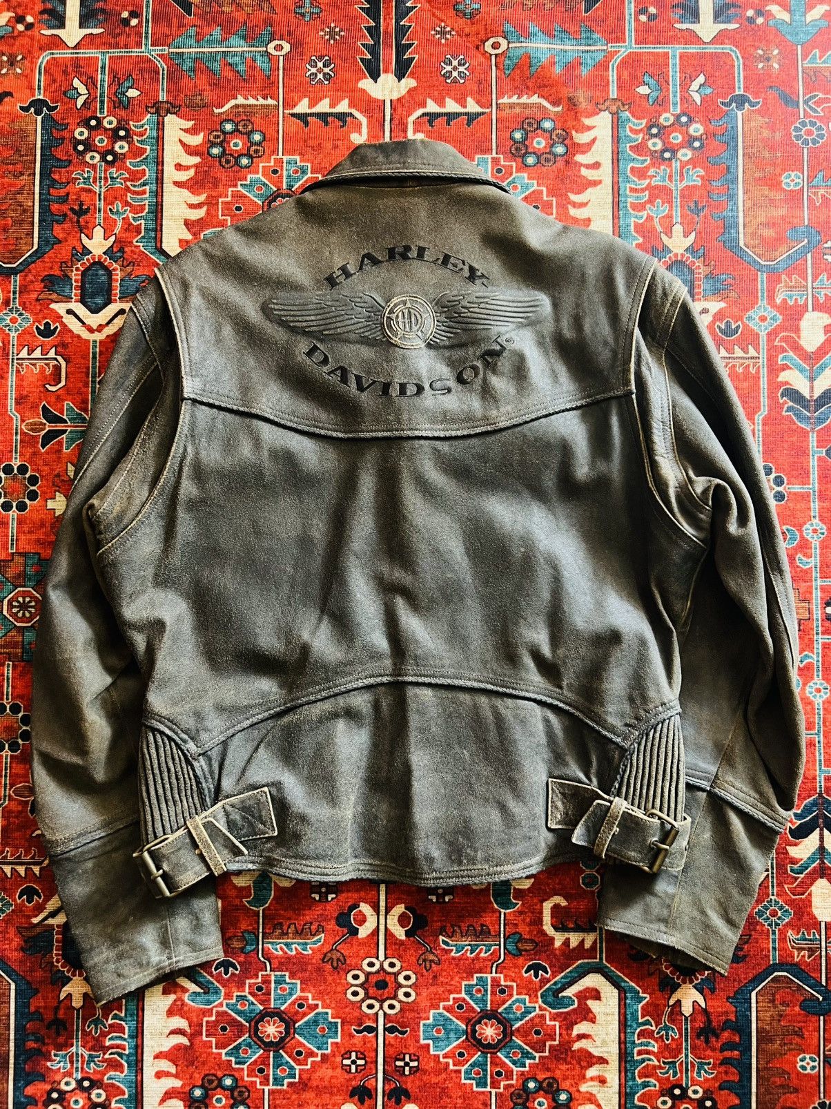 Harley Davidson Vintage Harley Davidson Billings Brown Leather Jacket Size US L / EU 52-54 / 3 - 4 Thumbnail