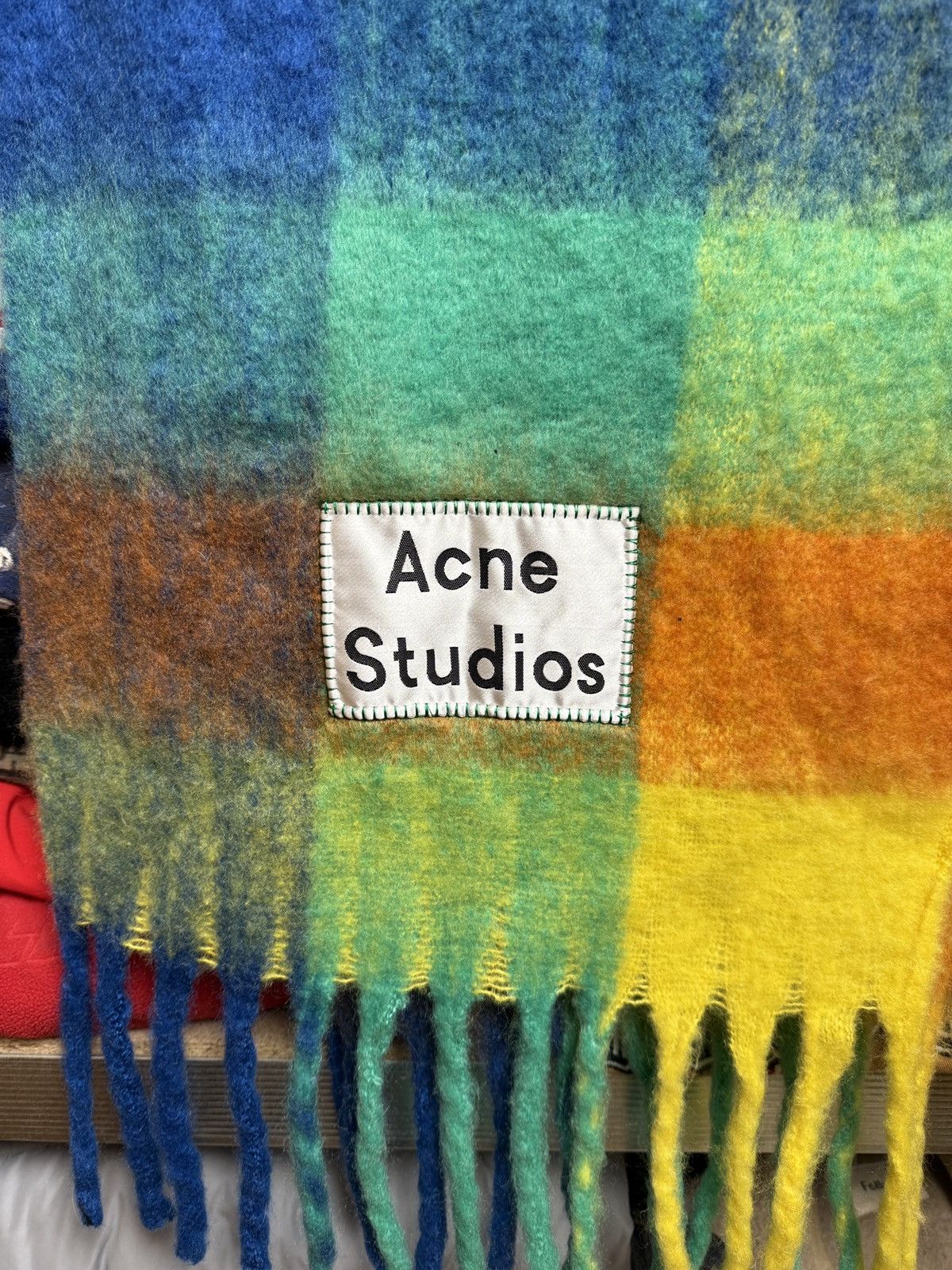 Acne Studios Acne Studios Big Logo Scarf Size ONE SIZE - 6 Thumbnail
