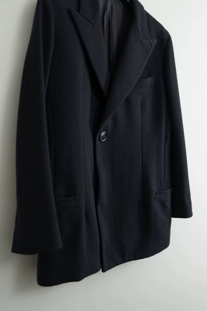 Yohji Yamamoto Yohji Yamamoto Black woolen with plush collar jacket 2504-N Size US L / EU 52-54 / 3 - 3 Thumbnail