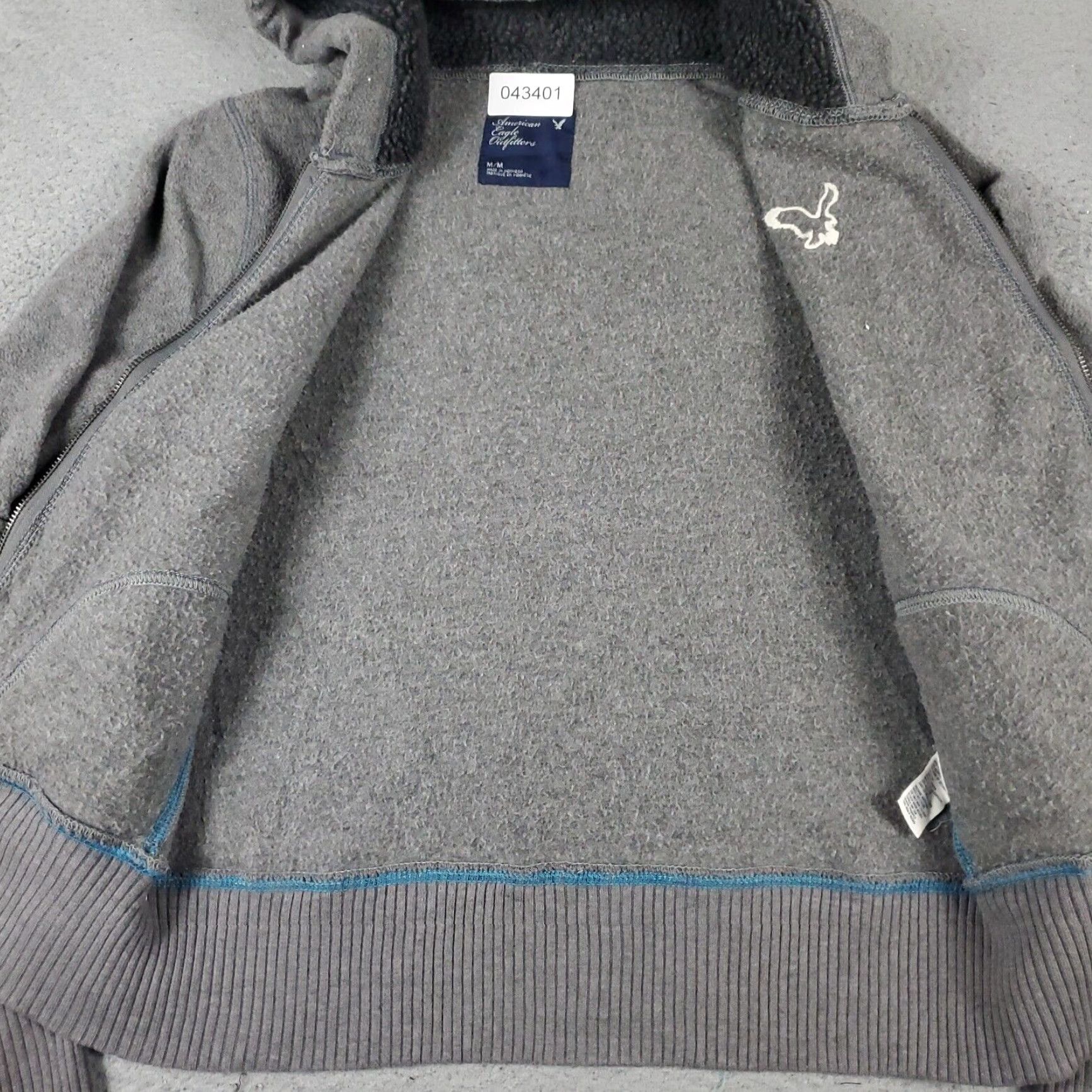 American Eagle Outfitters American Eagle Womens Medium Gray Full Zip Hoodie Sweatshirt Size M / US 6-8 / IT 42-44 - 6 Thumbnail