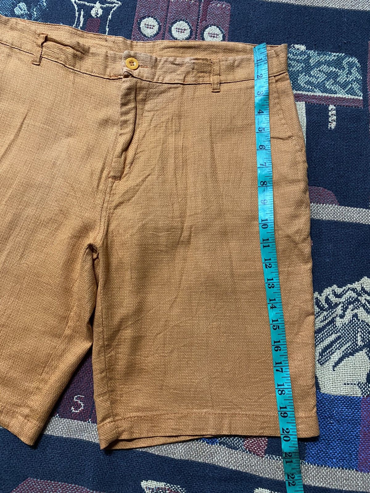 Japanese Brand × Vintage Vintage Short Pants Free Nature Linen Orange Size US 34 / EU 50 - 4 Thumbnail