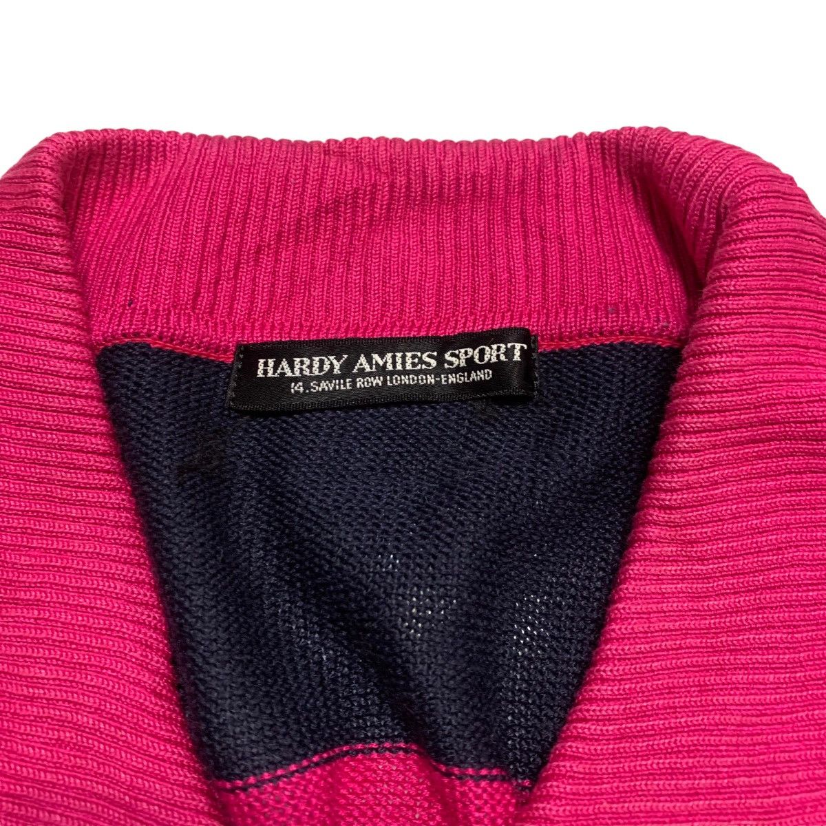 Hardy Amies Hardy Amies Sport Stripe Knitwear Polo Tee Size US L / EU 52-54 / 3 - 5 Thumbnail