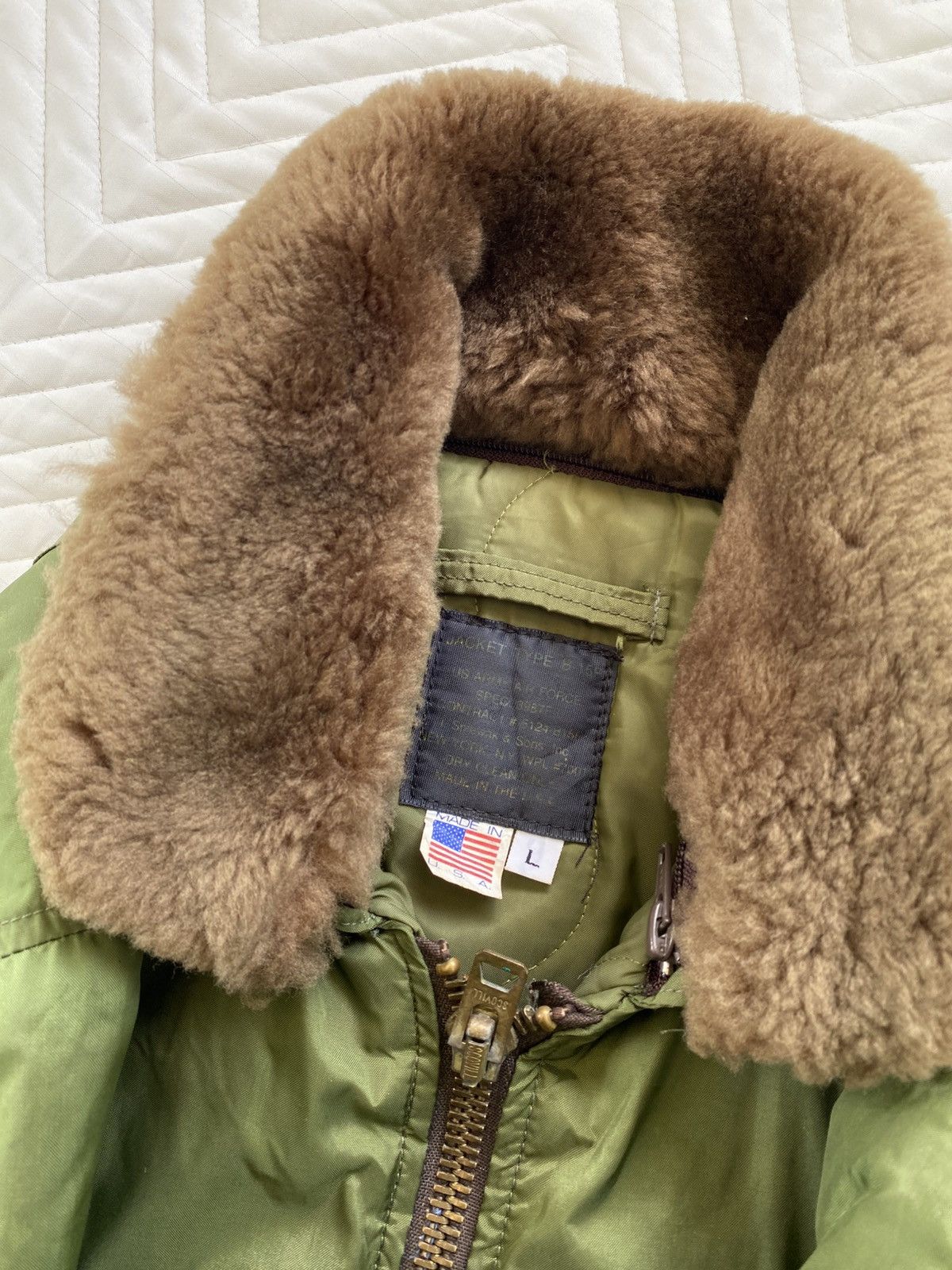 I. Spiewak And Sons Vintage 1980s I. Spiewak & Sons Army Bomber Jacket Size US L / EU 52-54 / 3 - 5 Thumbnail