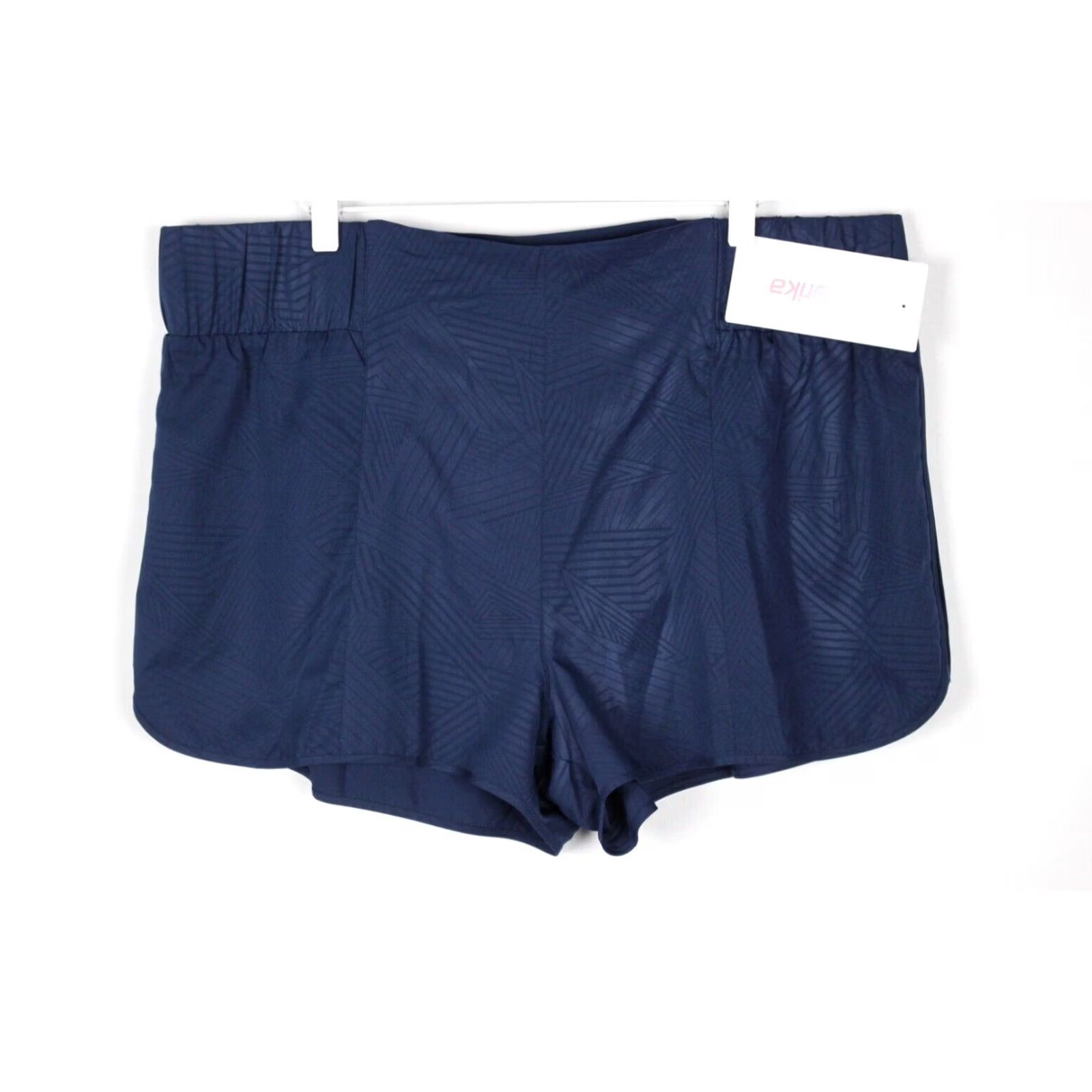 Vintage Marika Women's Kylie Shorts 3 inch XXL Naval Academy Diamond Crossing Blue Size 40" / US 18 - 2 Thumbnail