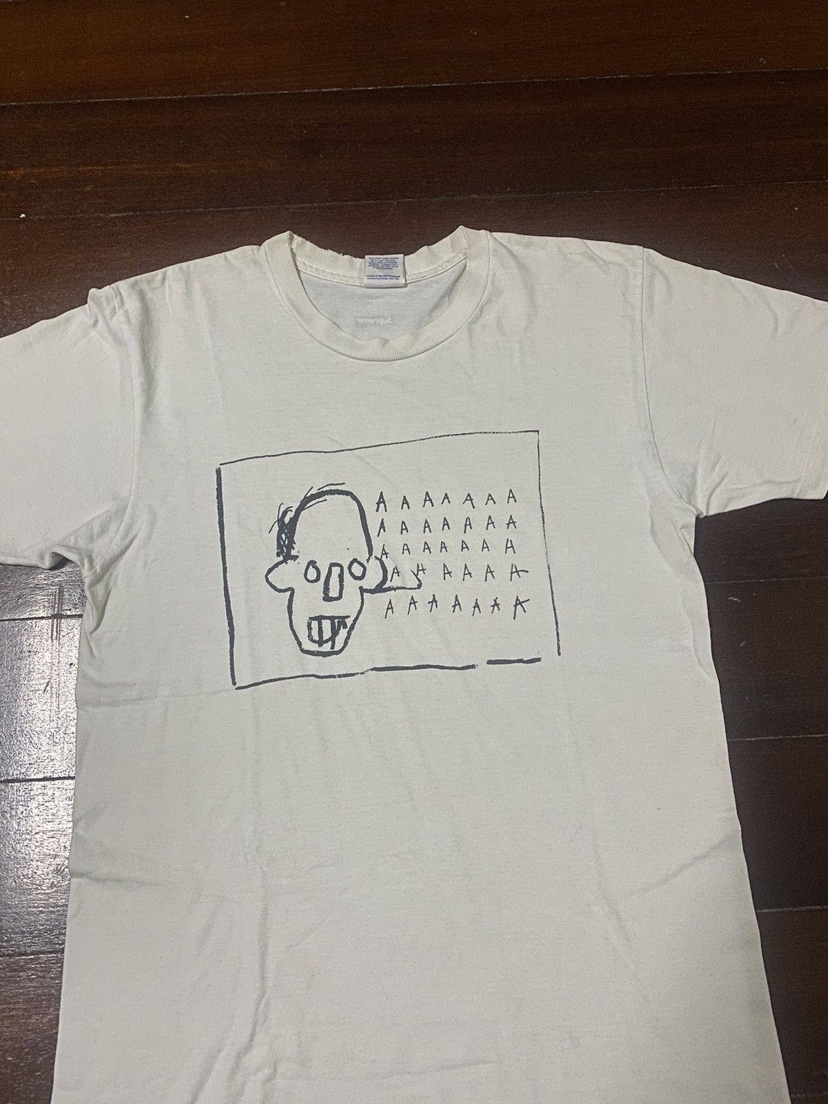 Supreme Vintage Supreme Jean-Michel Basquiat AAAA Tee white FW/13 Size US M / EU 48-50 / 2 - 4 Thumbnail