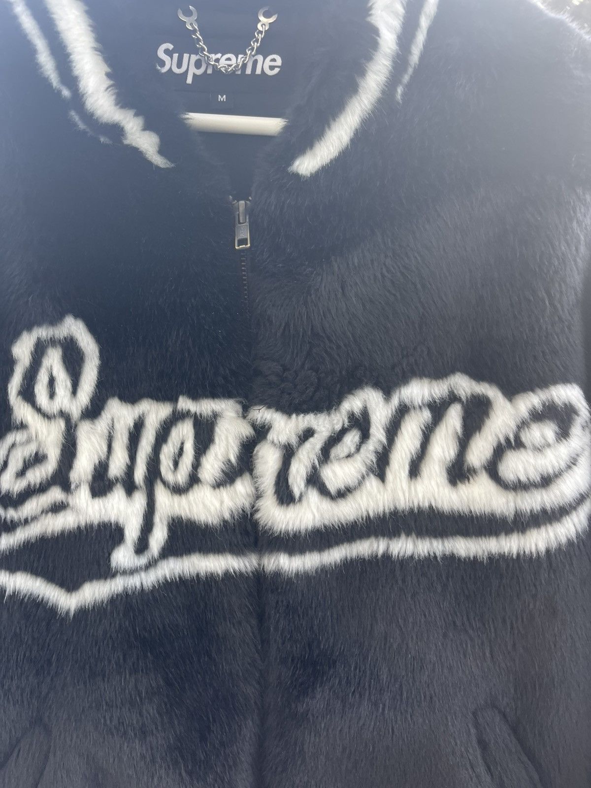 Supreme SUPREME FAUX FUR VARSITY JACKET Size US M / EU 48-50 / 2 - 3 Thumbnail
