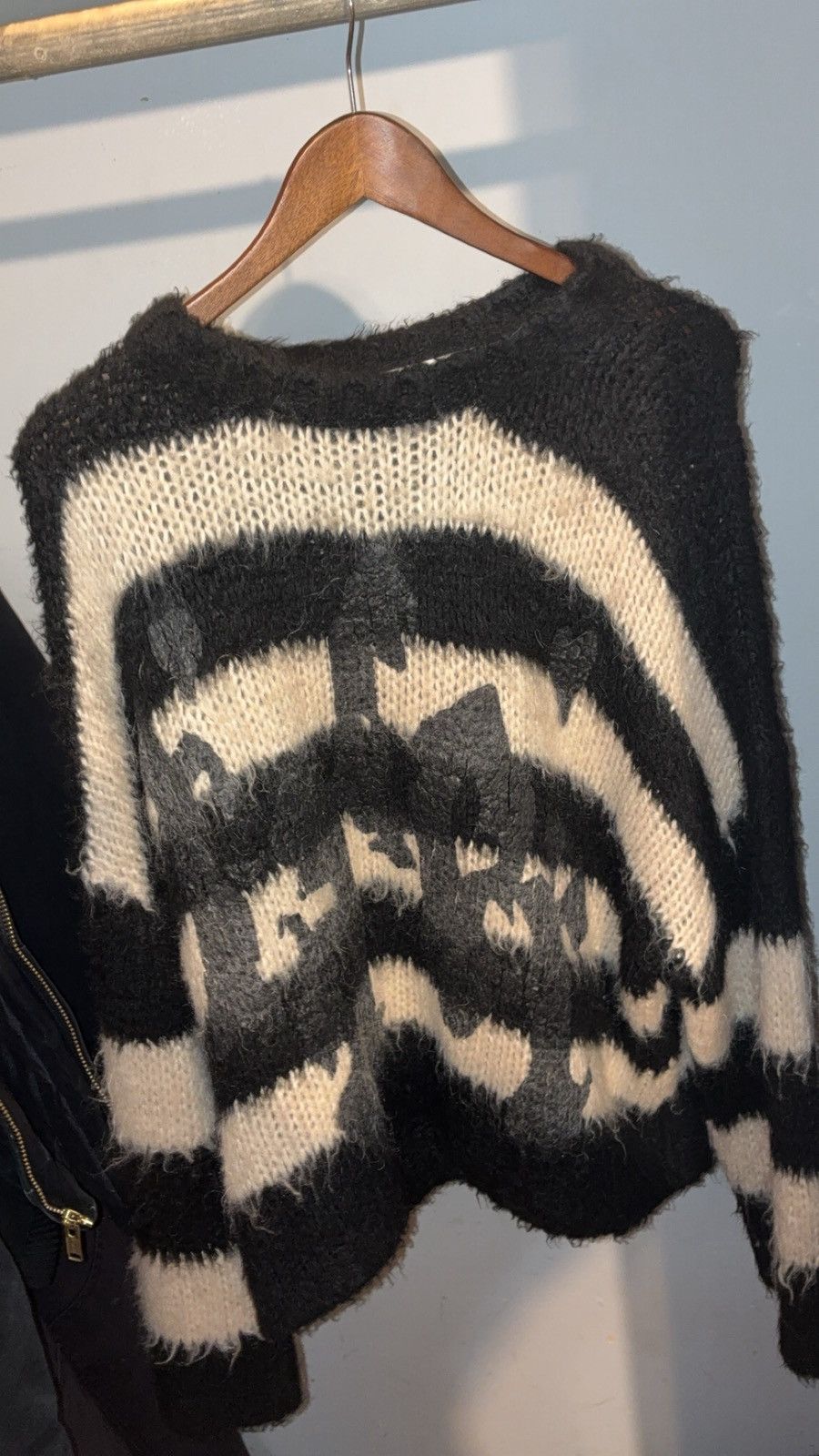 Racer Worldwide Racer Worldwide mohair stripe knit sweater Size US XL / EU 56 / 4 - 1 Thumbnail