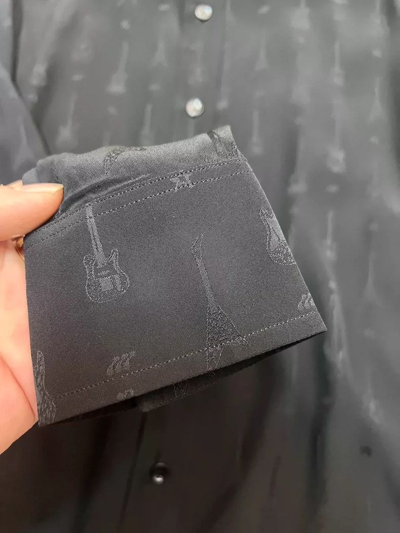 Saint Laurent Paris Saint Laurent ParisFall/Winter 15 Black Guitar Mulberry Si Size US XXS / EU 40 - 5 Thumbnail