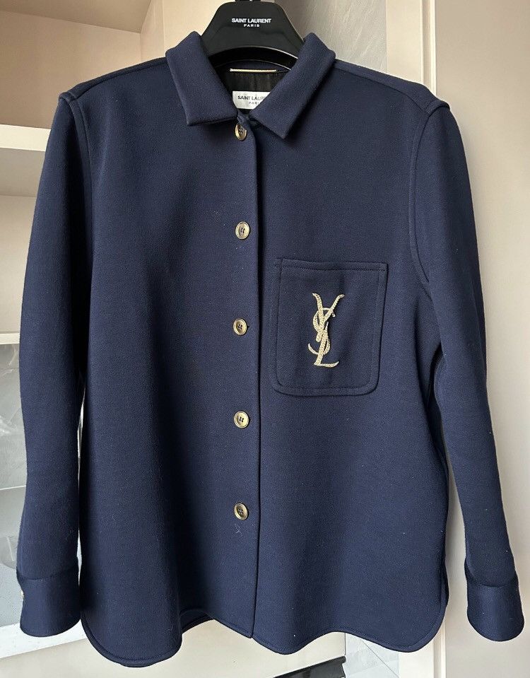 Saint Laurent Paris × Yves Saint Laurent Saint Laurent SLP Gold Coat Size M / US 6-8 / IT 42-44 - 1 Thumbnail