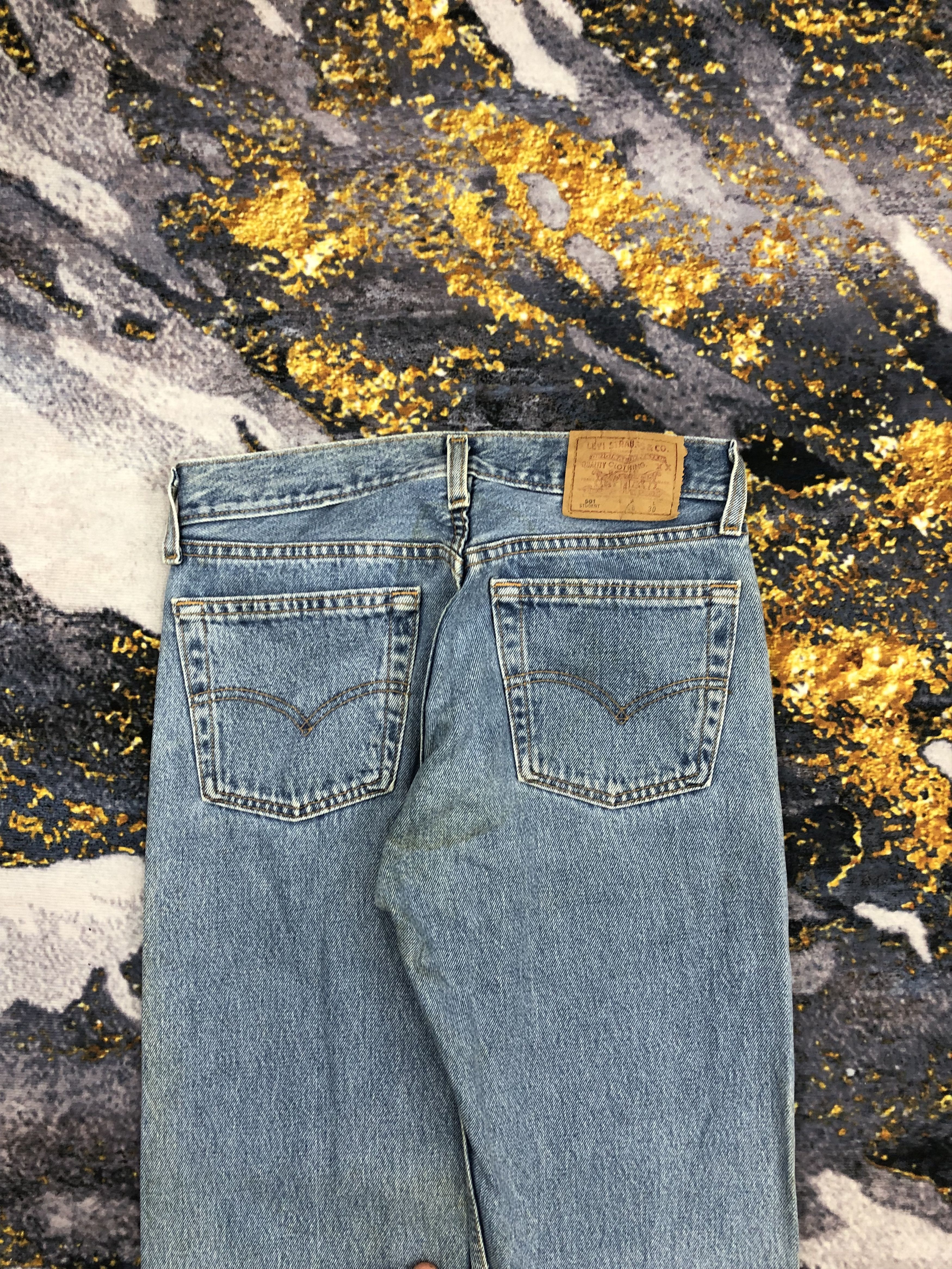 Levi's Vintage Levis 501 Student Light Blue Jeans DPP0055 Size US 28 / EU 44 - 4 Thumbnail