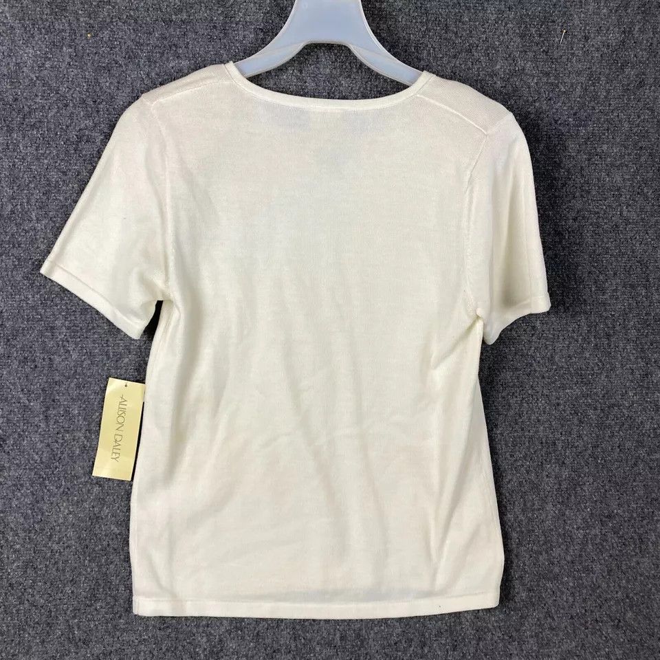 Other Allison Daley Top Women's Small Short Sleeve Cotton Blend Size S / US 4 / IT 40 - 2 Thumbnail