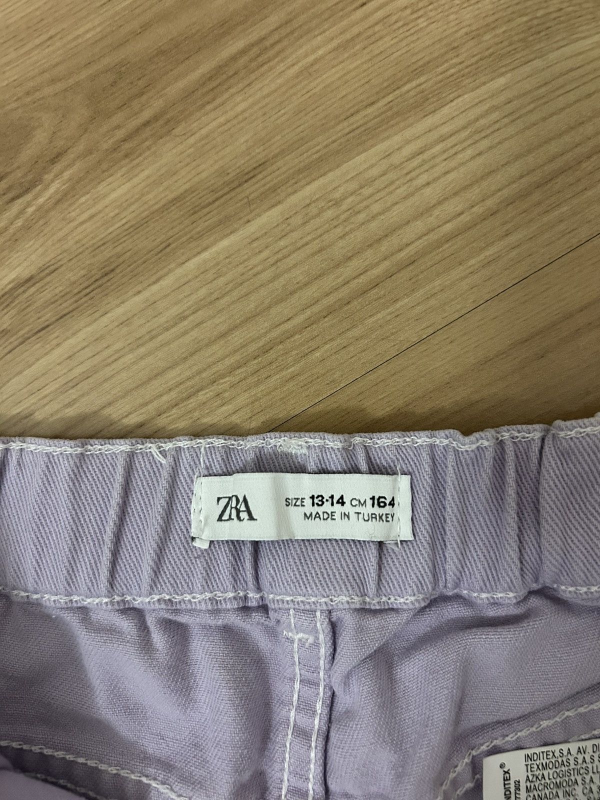 Zara Purple denim shorts / 164 cm Size 24" / US 00 / IT 34 - 3 Thumbnail