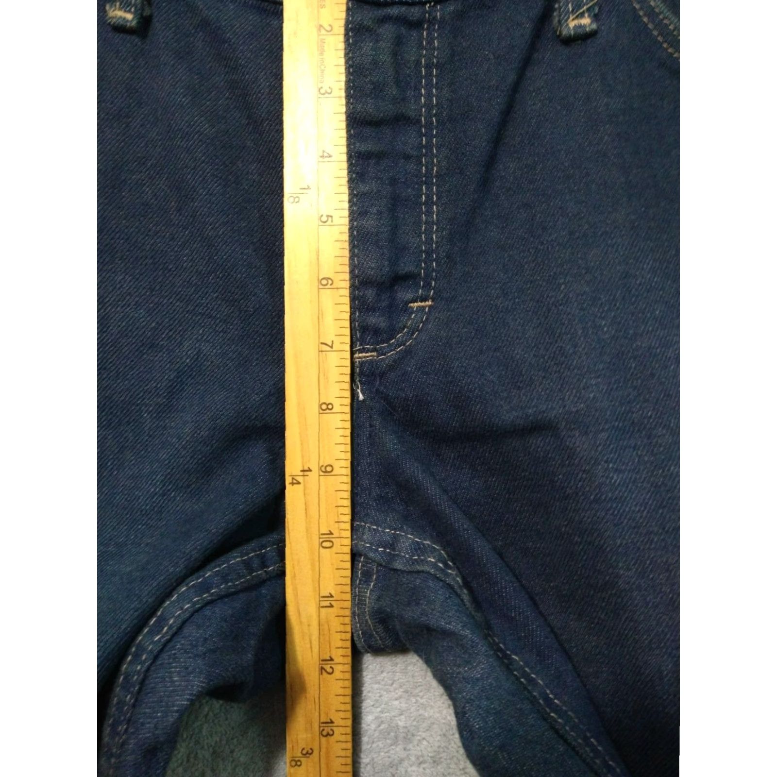 Denime Bukwark Jeans Womens 12 Blue Denim Flame Resistant Straight Leg Dark Wash Size 34" / US 12 / IT 48 - 4 Thumbnail