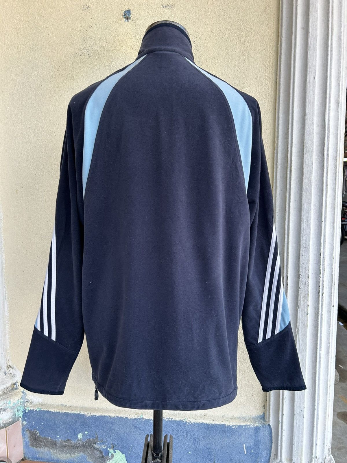 Adidas Vintage Adidas Real Madrid FC Velour Track Top 03/04 Season Size US XL / EU 56 / 4 - 4 Thumbnail