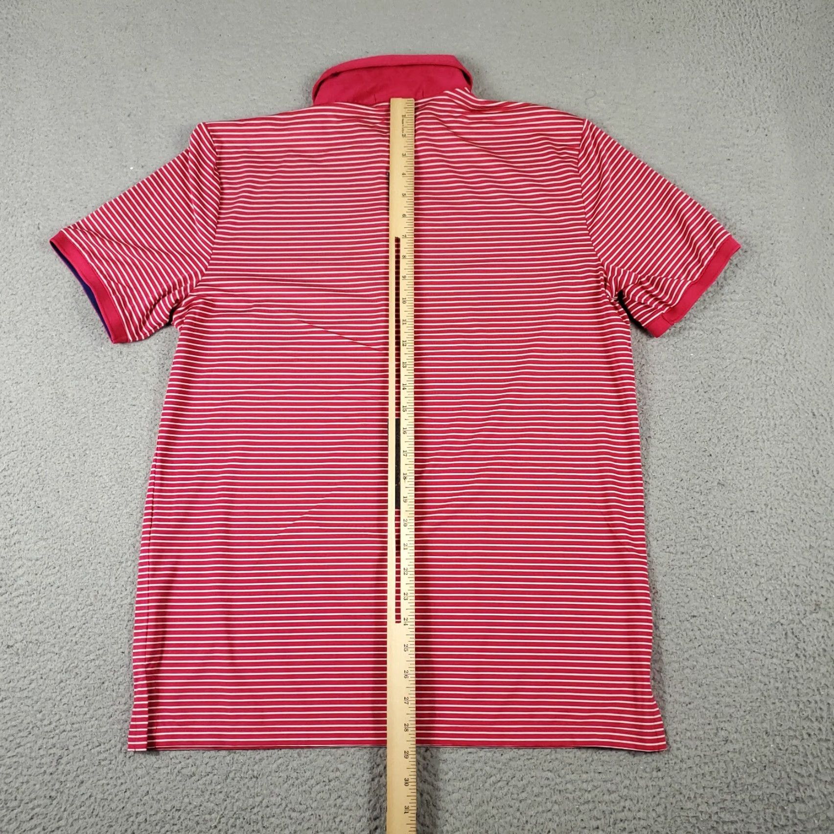 RLX Ralph Lauren RLX Ralph Lauren Polo Shirt Mens Large Red Striped Short Sleeve Polo Shirt Mens Large Red Striped Short Sleeve Size US L / EU 52-54 / 3 - 4 Thumbnail
