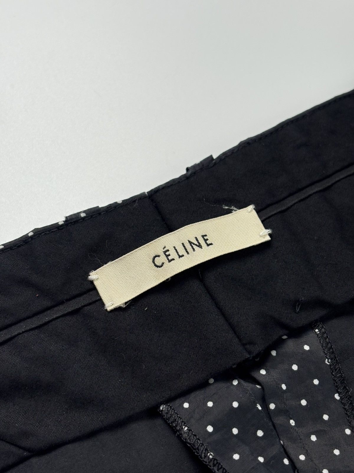 Celine Celine Phoebe Philo Polka Lightweight Belted Trousers Size 26" / US 2 / IT 38 - 6 Thumbnail