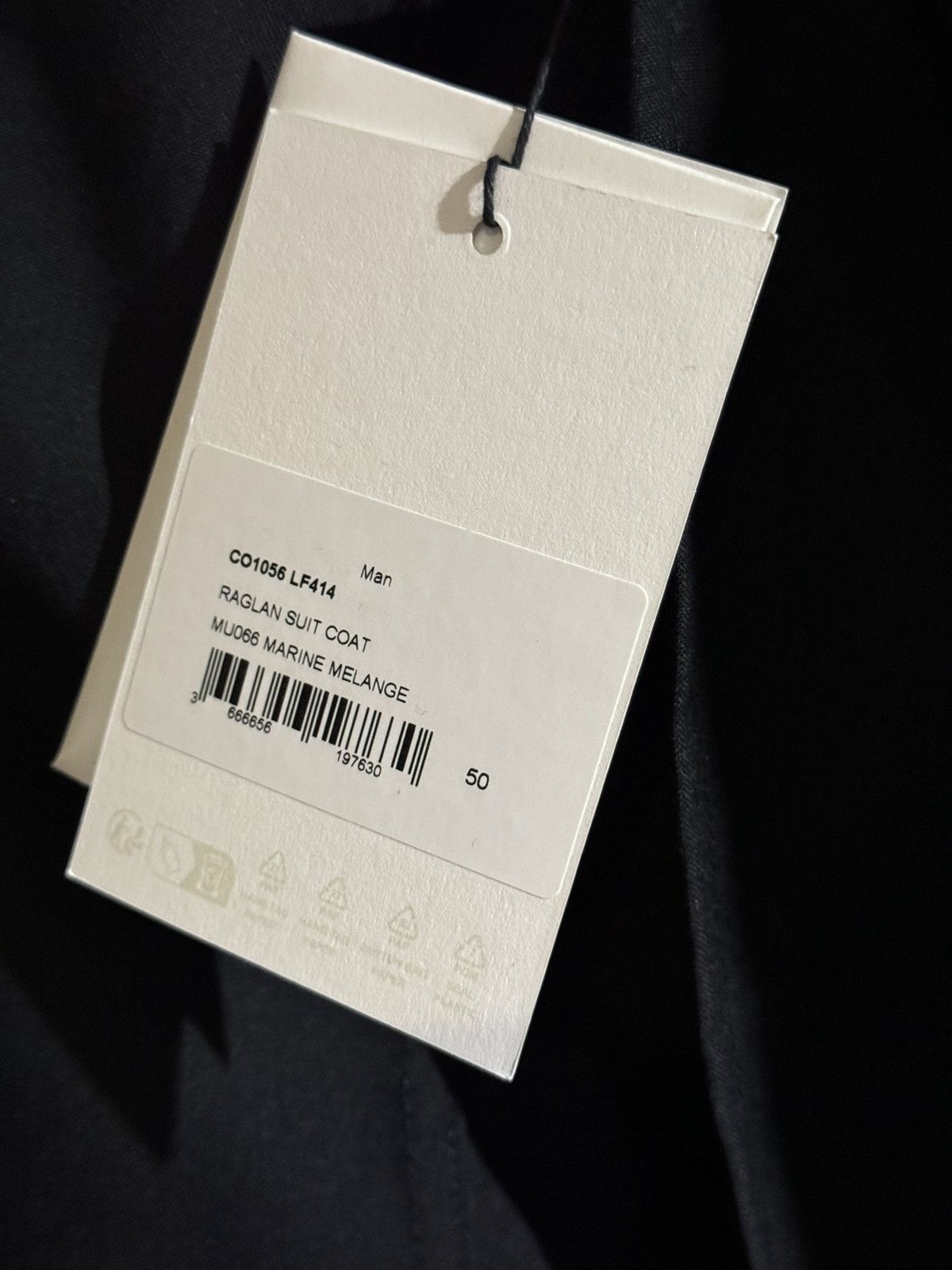 Lemaire Lemaire Men’s Black Wool Raglan Light Coat Trench Coat 50 Size US M / EU 48-50 / 2 - 16 Thumbnail