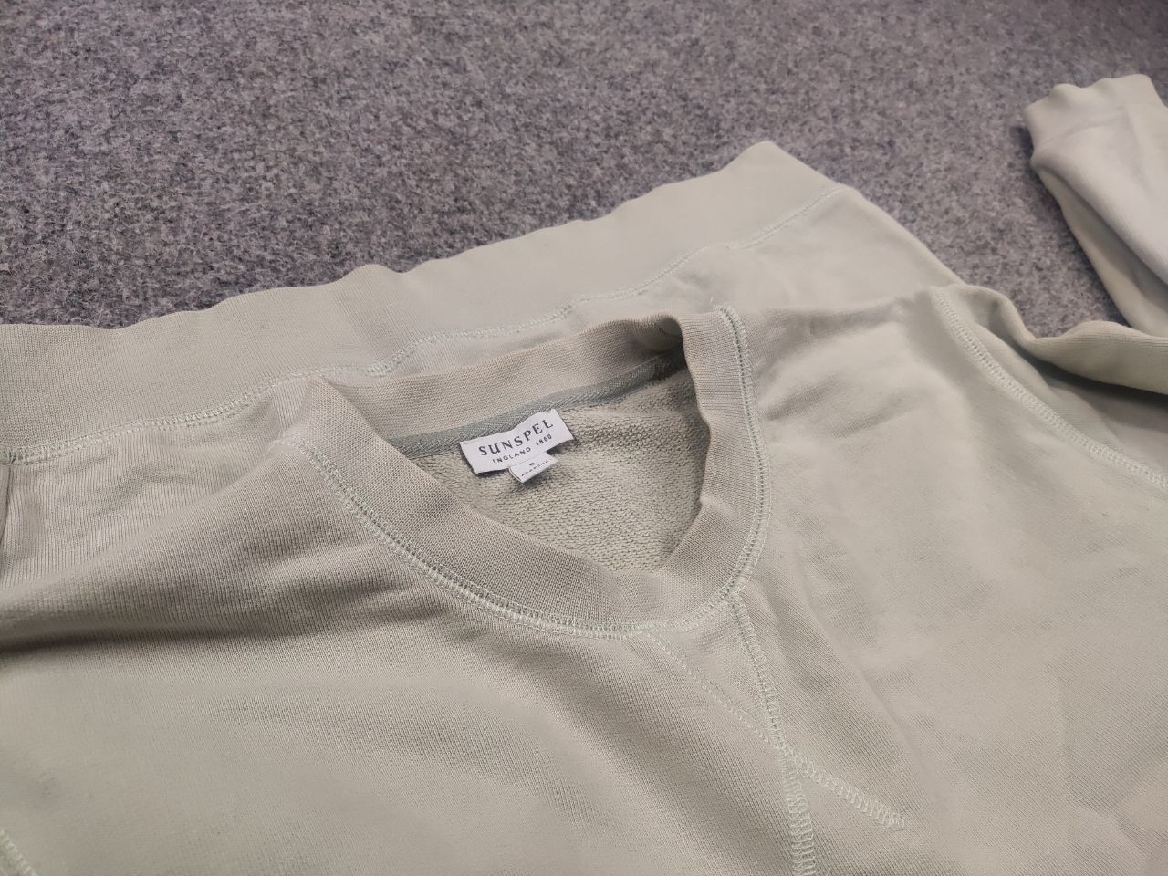 Sunspel Sunspel England Design Light Green crew chek Sweatshirt Size US S / EU 44-46 / 1 - 9 Thumbnail