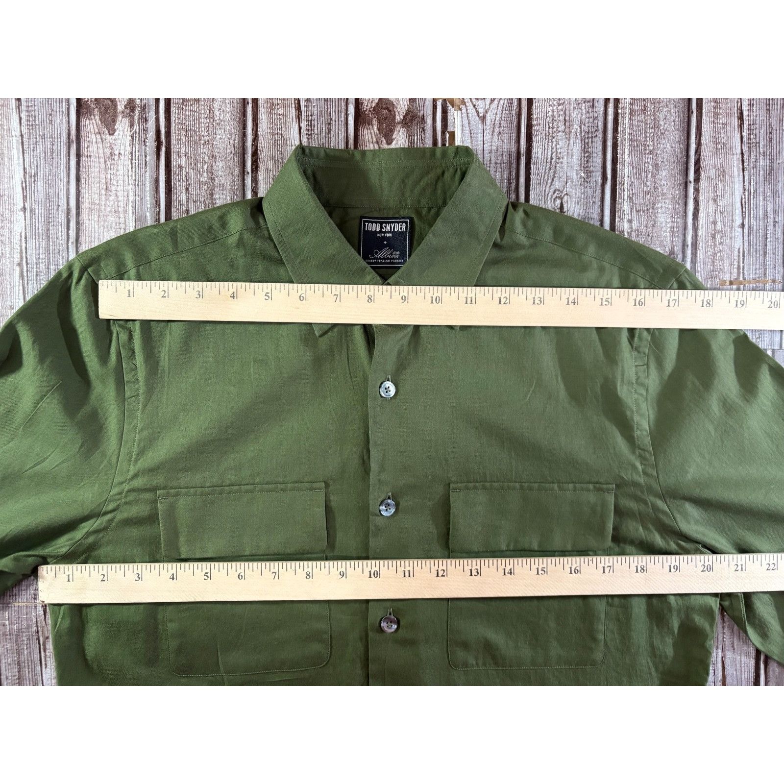 Todd Snyder TODD SNYDER X ALBINI Finest Italian Lightweight Shirt size M Size US M / EU 48-50 / 2 - 5 Thumbnail