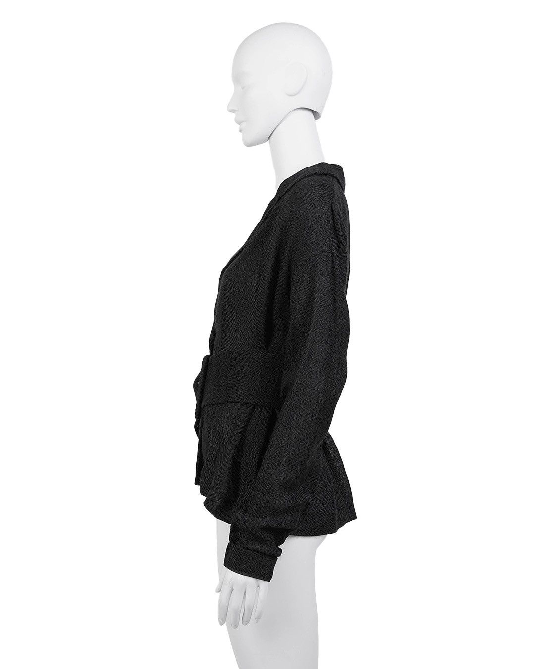 Prada Prada S/S2001 Runway Viscose Linen Belted Shirt Size M / US 6-8 / IT 42-44 - 6 Thumbnail