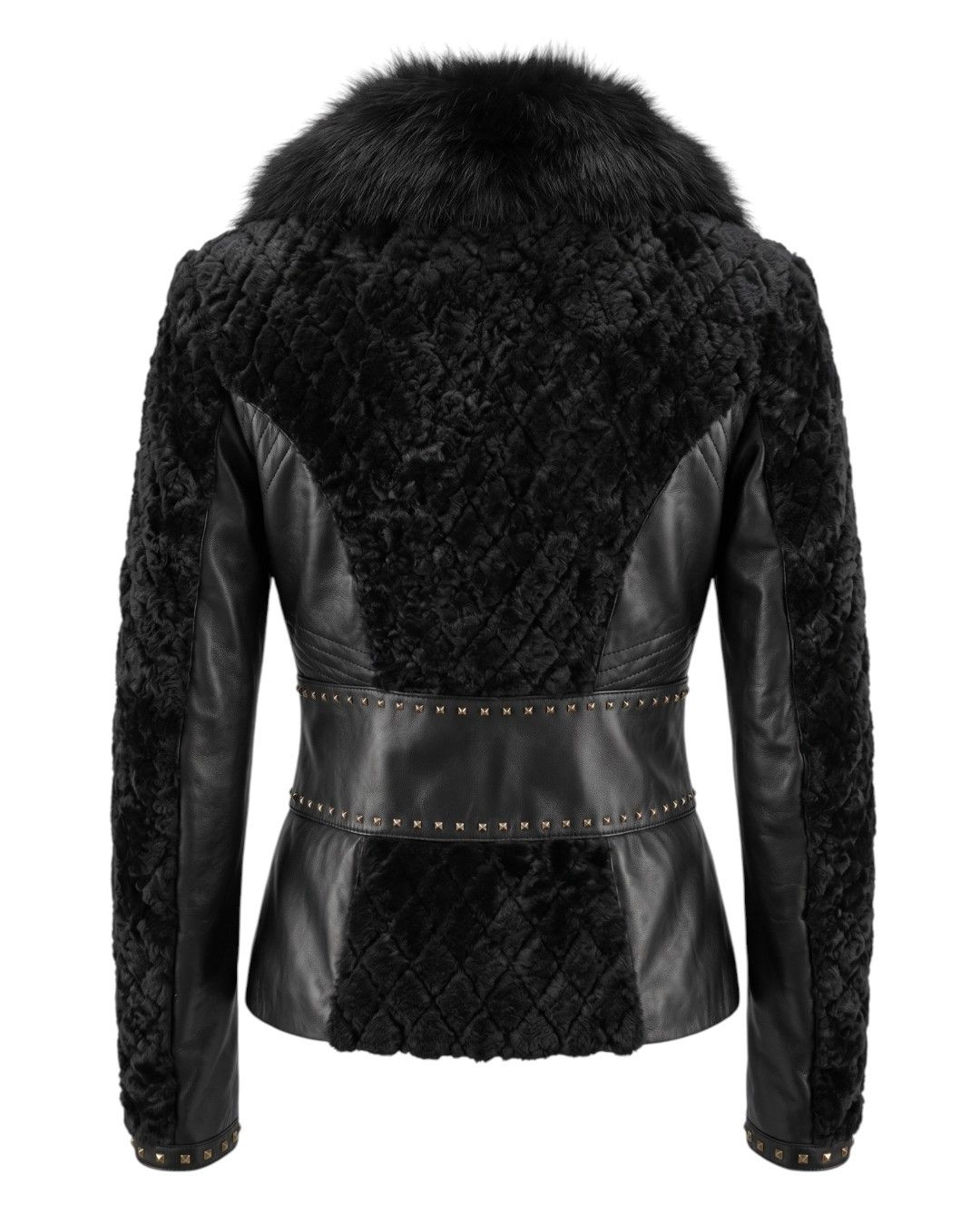 Roberto Cavalli SILVER FOX LEATHER JACKET Size M / US 6-8 / IT 42-44 - 2 Thumbnail