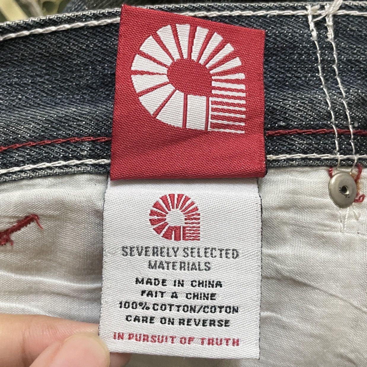 Vintage Rare Design Vintage Brand Akademiks Rapper Baggy Jeans 1990s Size US 35 - 13 Thumbnail
