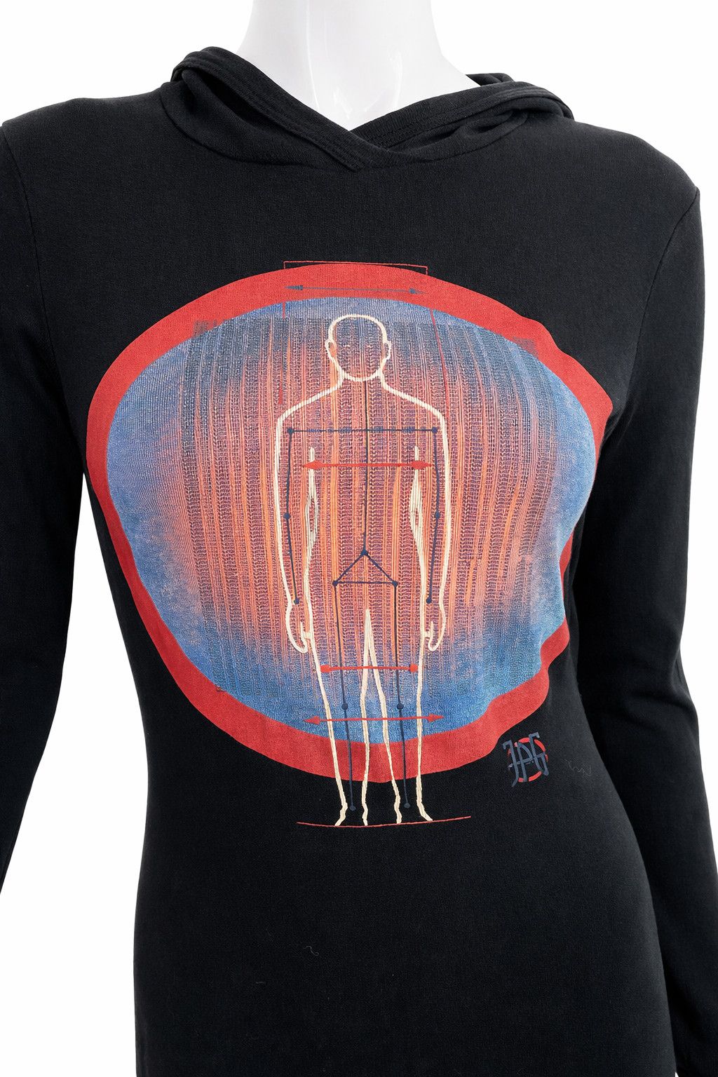 Jean Paul Gaultier Jean Paul Gaultier Anatomy Hooded Maxi Anatomical Dress Size M / US 6-8 / IT 42-44 - 2 Thumbnail
