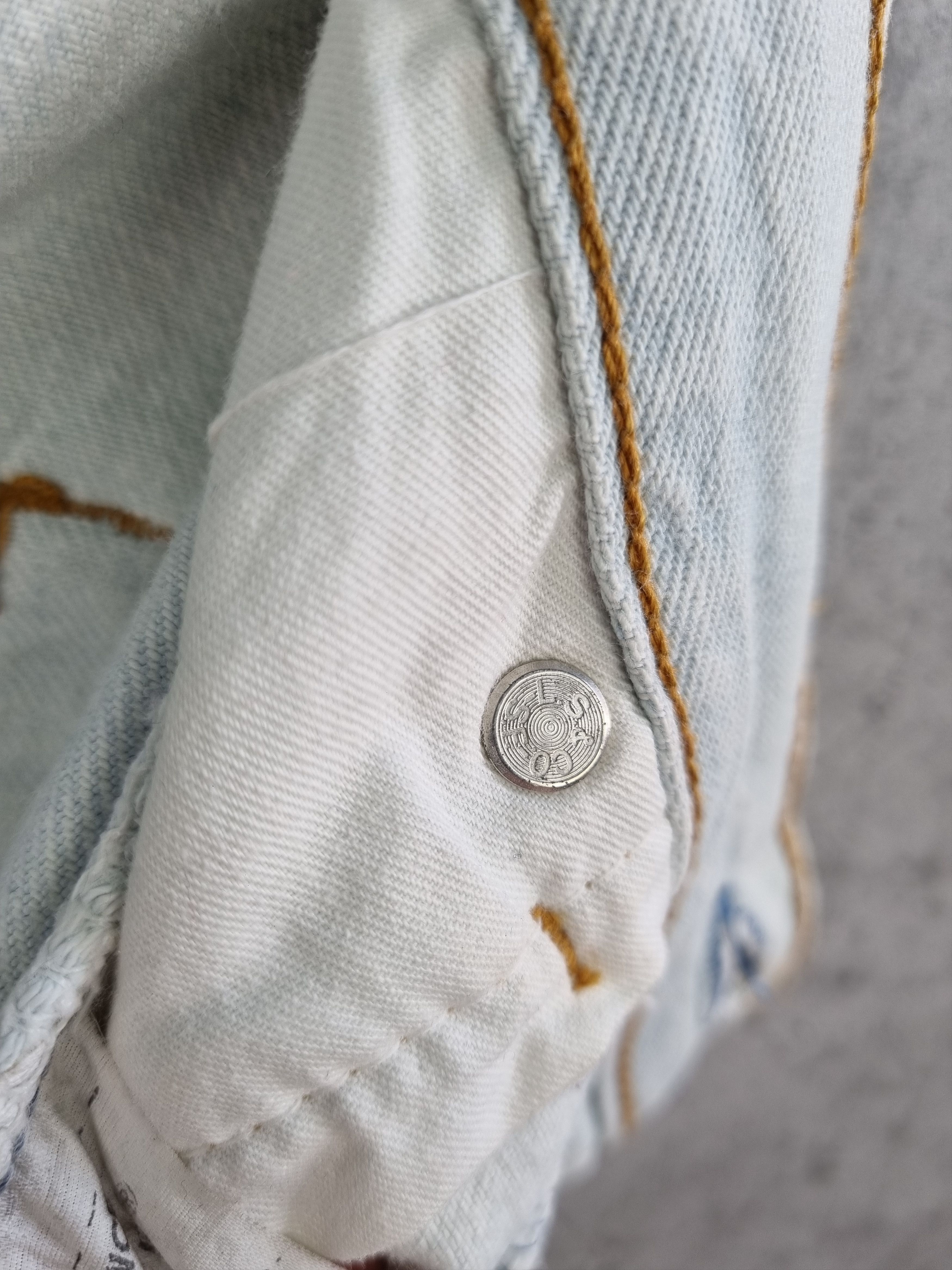 Levi's × Levi's Vintage Clothing 90s Levis France Made Cool Faded Unique Denim Jeans Size US 31 - 6 Thumbnail