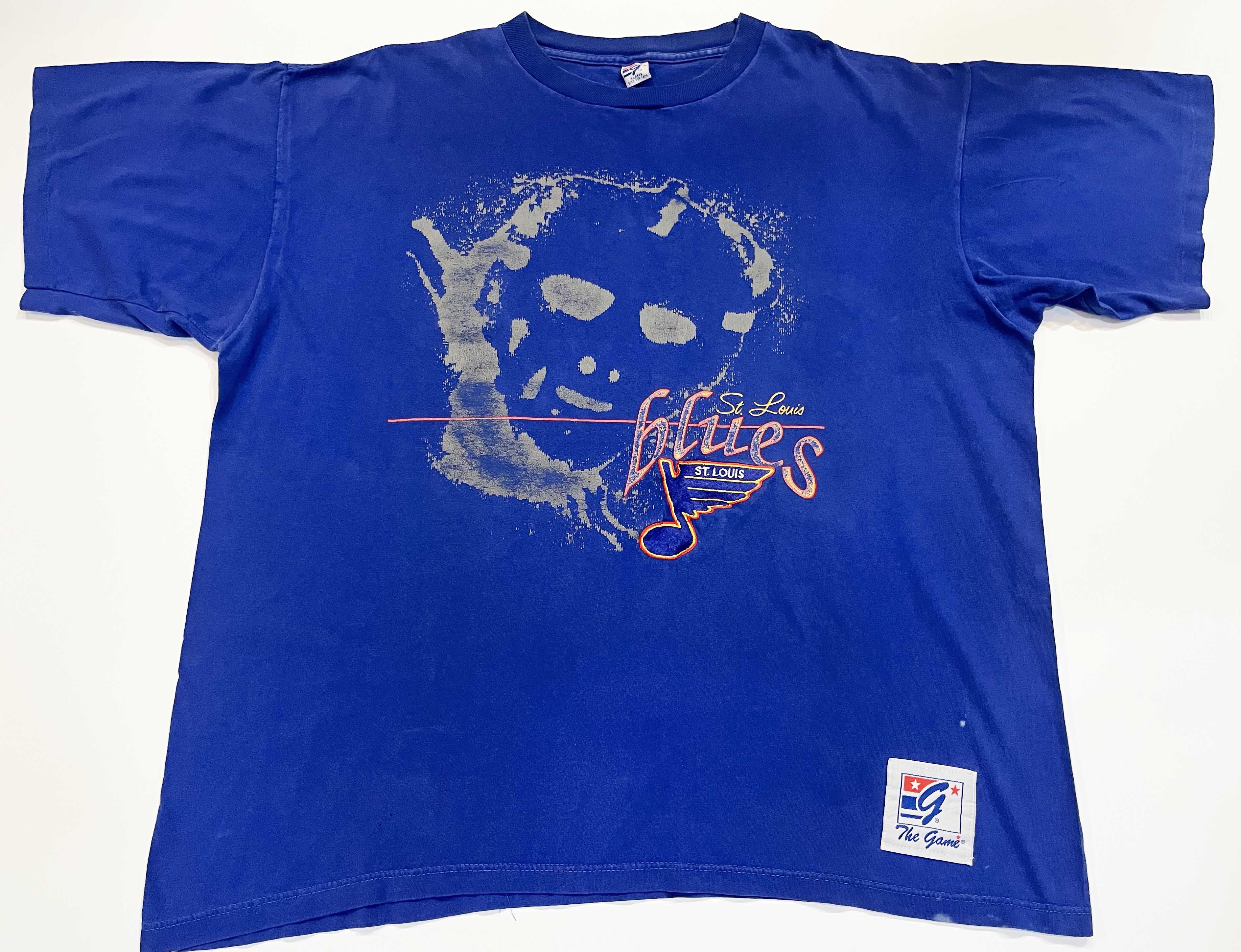 NHL × The Game × Vintage Vintage The Game NHL St. Louis Blues Hockey T-Shirt Size US XL / EU 56 / 4 - 1 Thumbnail