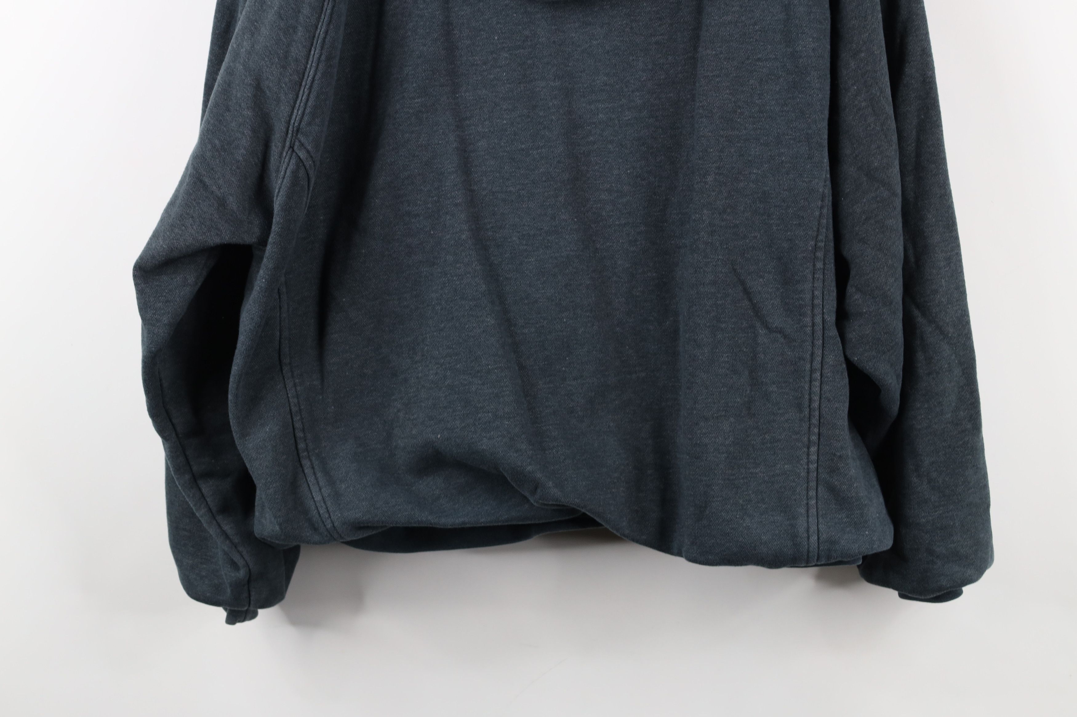 Marlboro × Vintage Vintage 90s Marlboro Blank Double Wall Boxy Fit Hoodie Gray Size US M / EU 48-50 / 2 - 14 Thumbnail