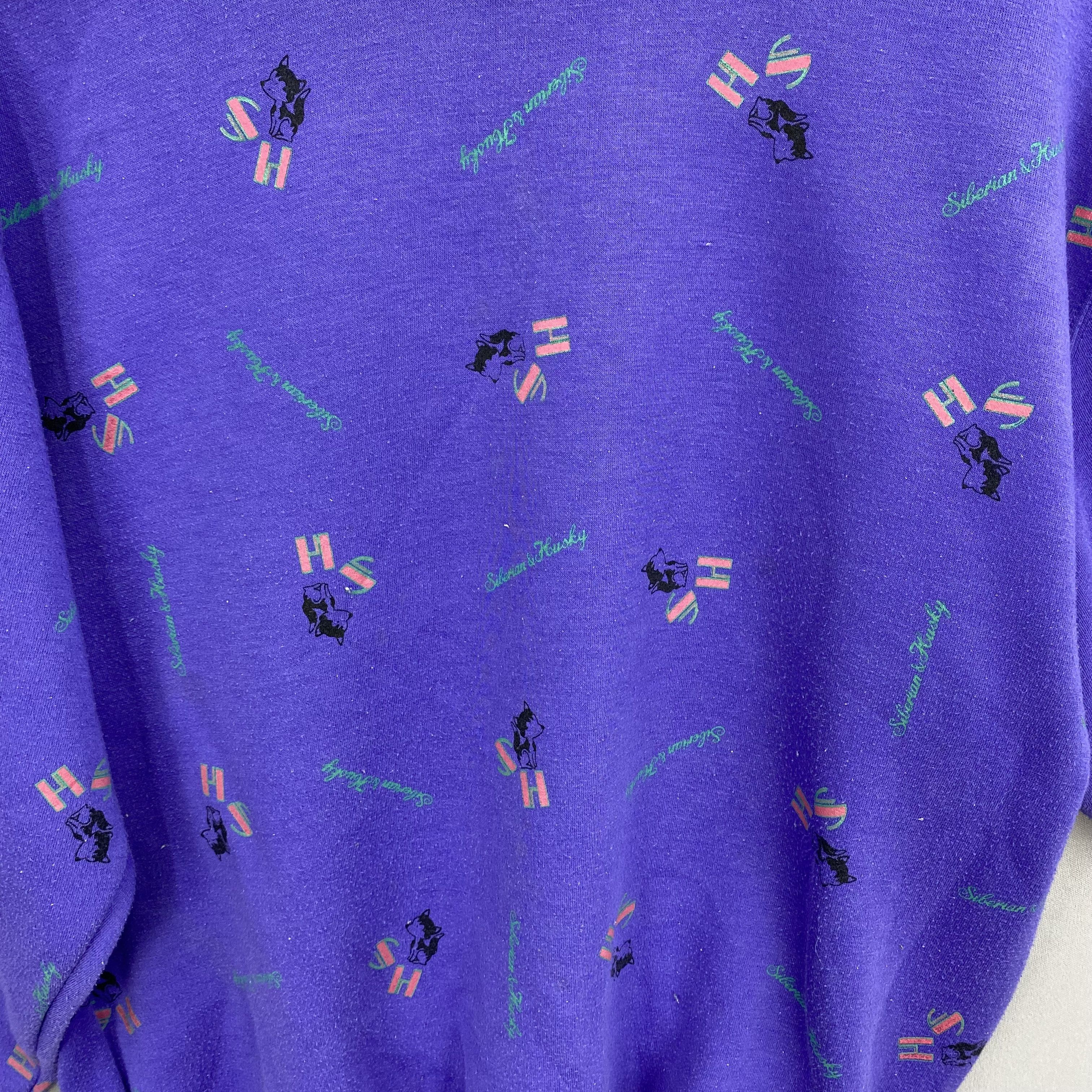 Japanese Brand Vintage 90s Siberian Husky Sweater Sweatshirt Jumper Size US S / EU 44-46 / 1 - 3 Thumbnail