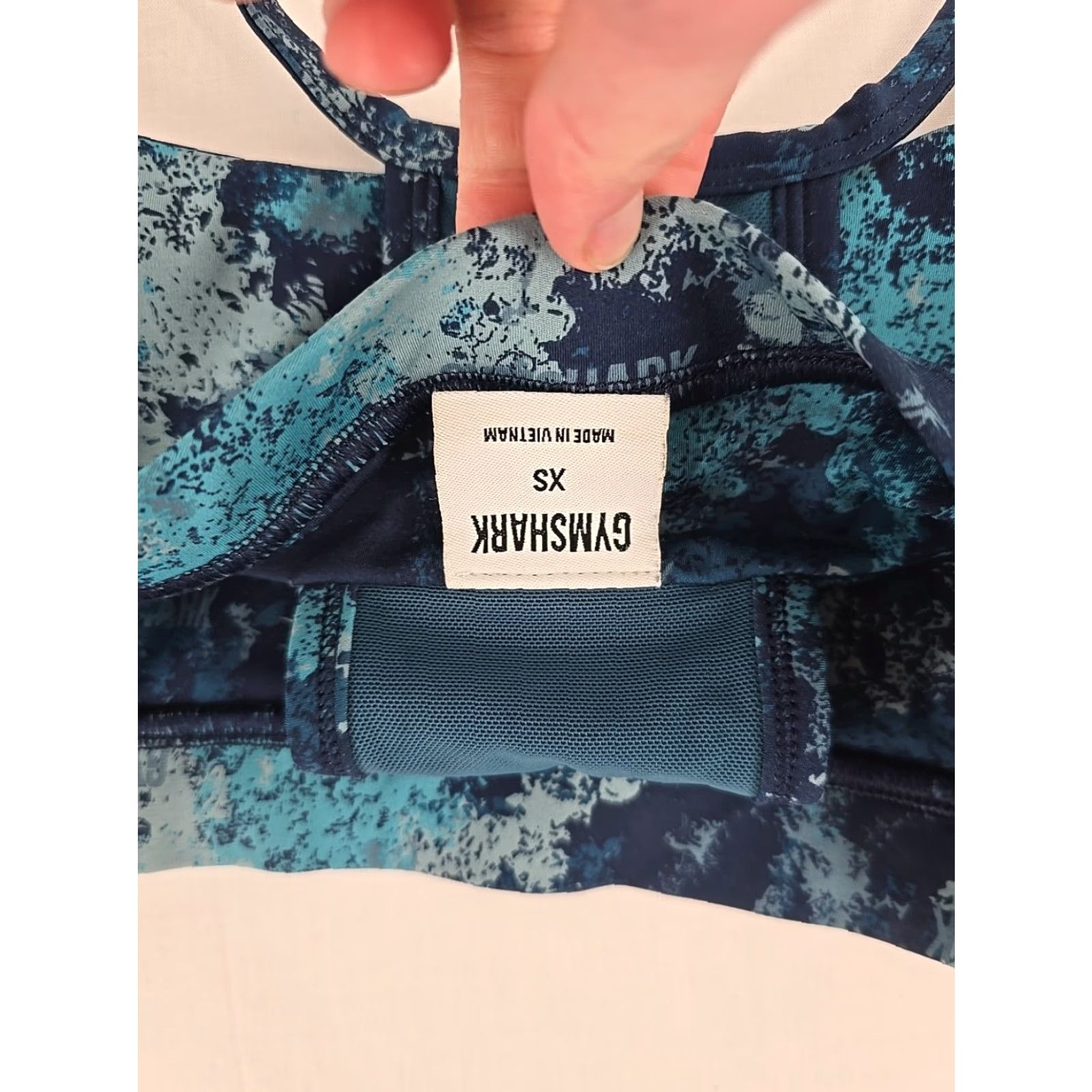Gymshark Gymshark Sports Bra - Women - XS - Seamless, Padded Slots - Navy and Blue - Racerback, Pullover - Activewear - Gray Size ONE SIZE - 3 Thumbnail