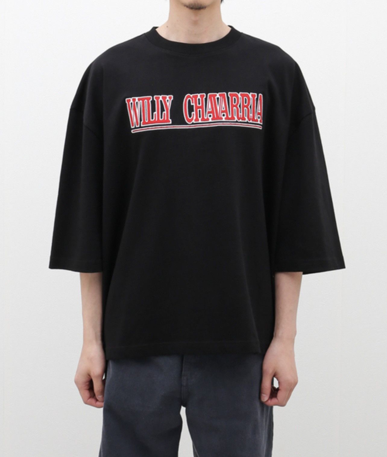 Willy Chavarria WILLY CHAVARRIA Oversized Logo T-Shirt Black M Rare Size US M / EU 48-50 / 2 - 3 Thumbnail