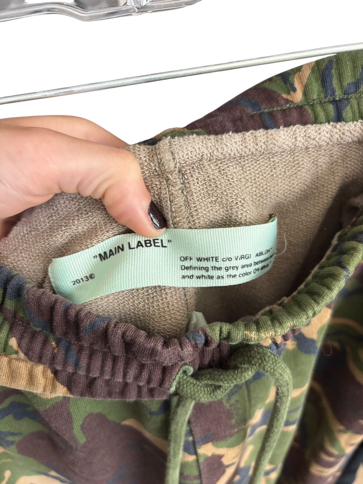 Off-White Off-White Virgil Abloh Camo Sweatpants Size US 32 / EU 48 - 2 Thumbnail