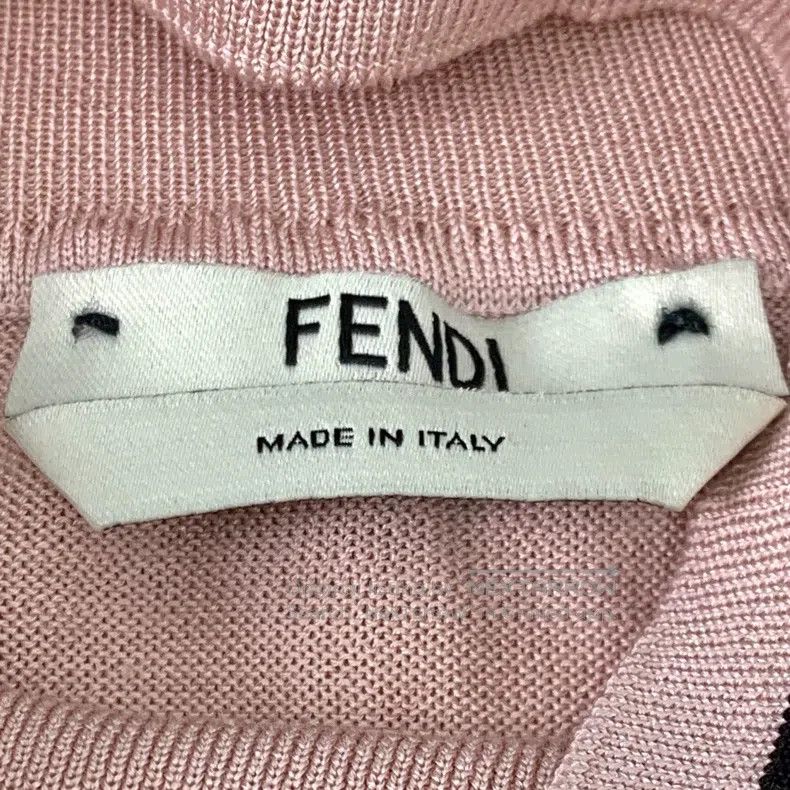 Fendi Fendi Flesh-colored letter inlay mulberry silk high neck l Size XXS / US 00 / IT 34 - 6 Thumbnail