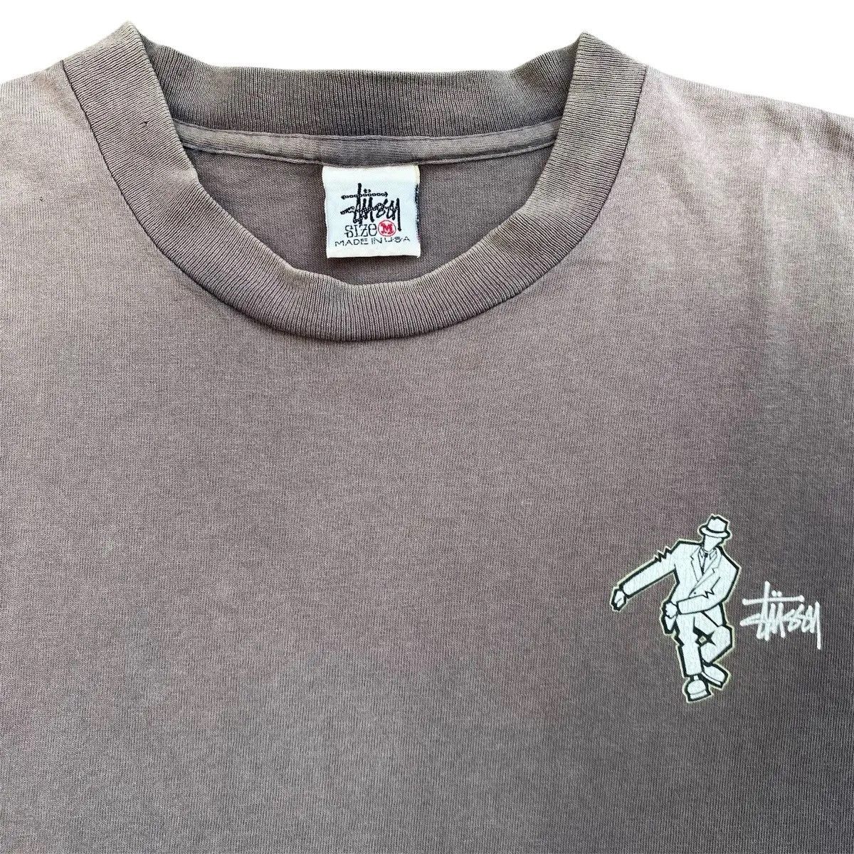 Stussy Vintage 90s Stüssy Ska Dancing Man Graphic Tee Faded Size US M / EU 48-50 / 2 - 6 Thumbnail