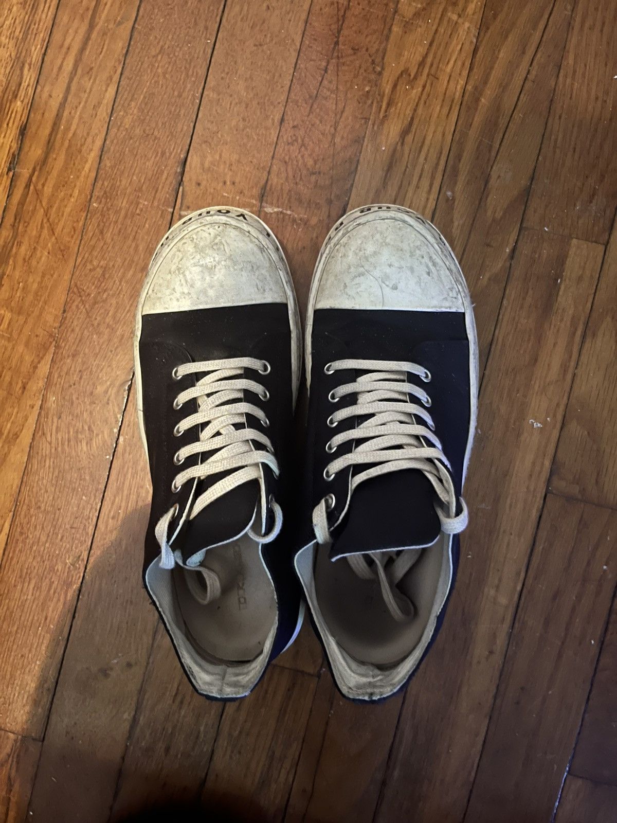 Rick Owens Rick Owen Ramones low top “Stop Your Breath” Size US 8.5 / EU 41-42 - 1 Thumbnail