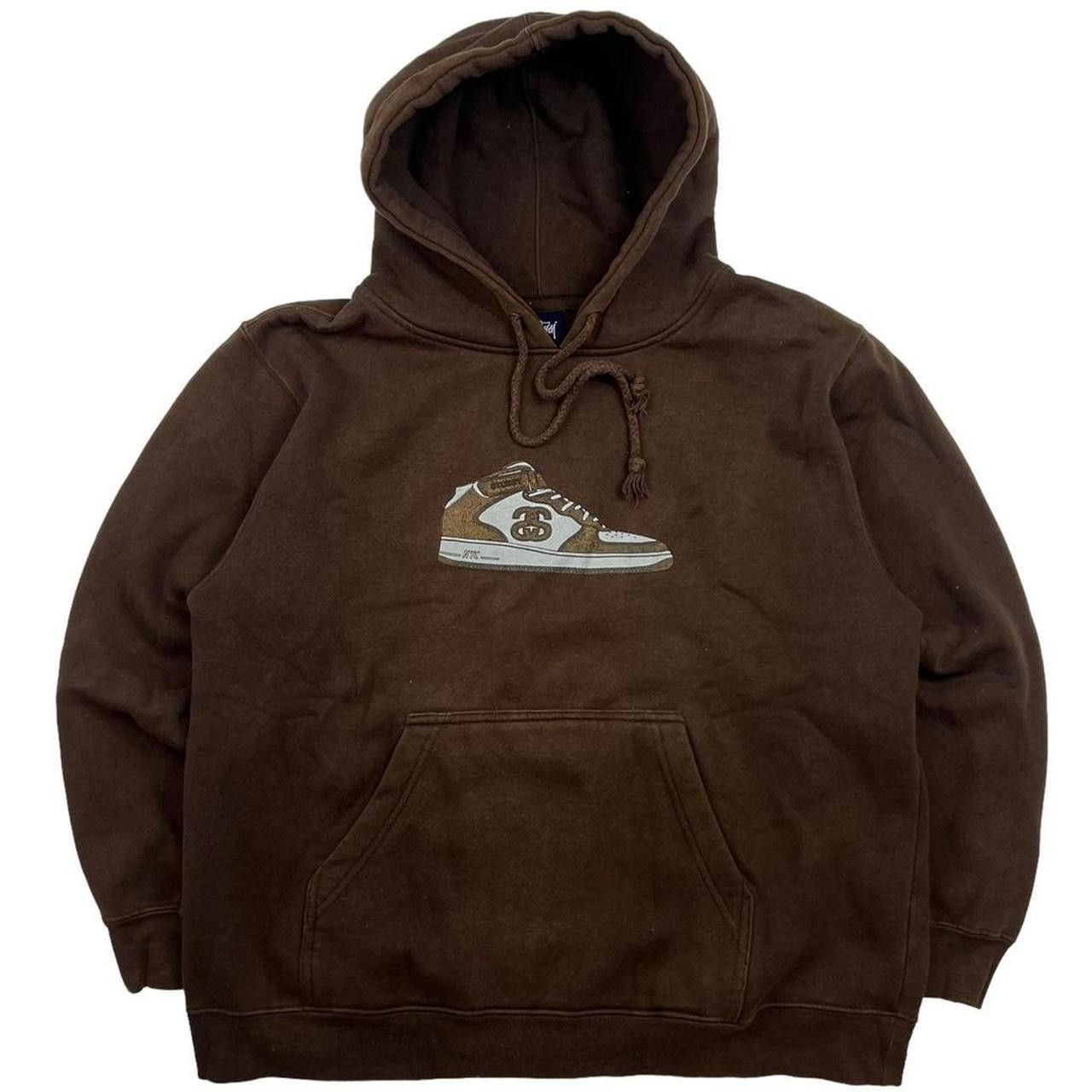 Stussy Vintage 2000s Stussy Brown Air Force Hoodie - Small Size US S / EU 44-46 / 1 - 1 Thumbnail